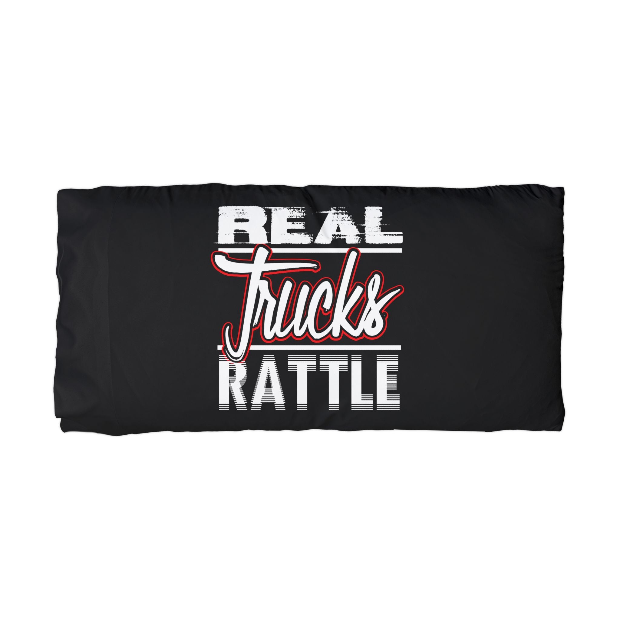 Pillowcase — "Real Trucks Rattle" Microfiber Pillowcase for Truck Lovers