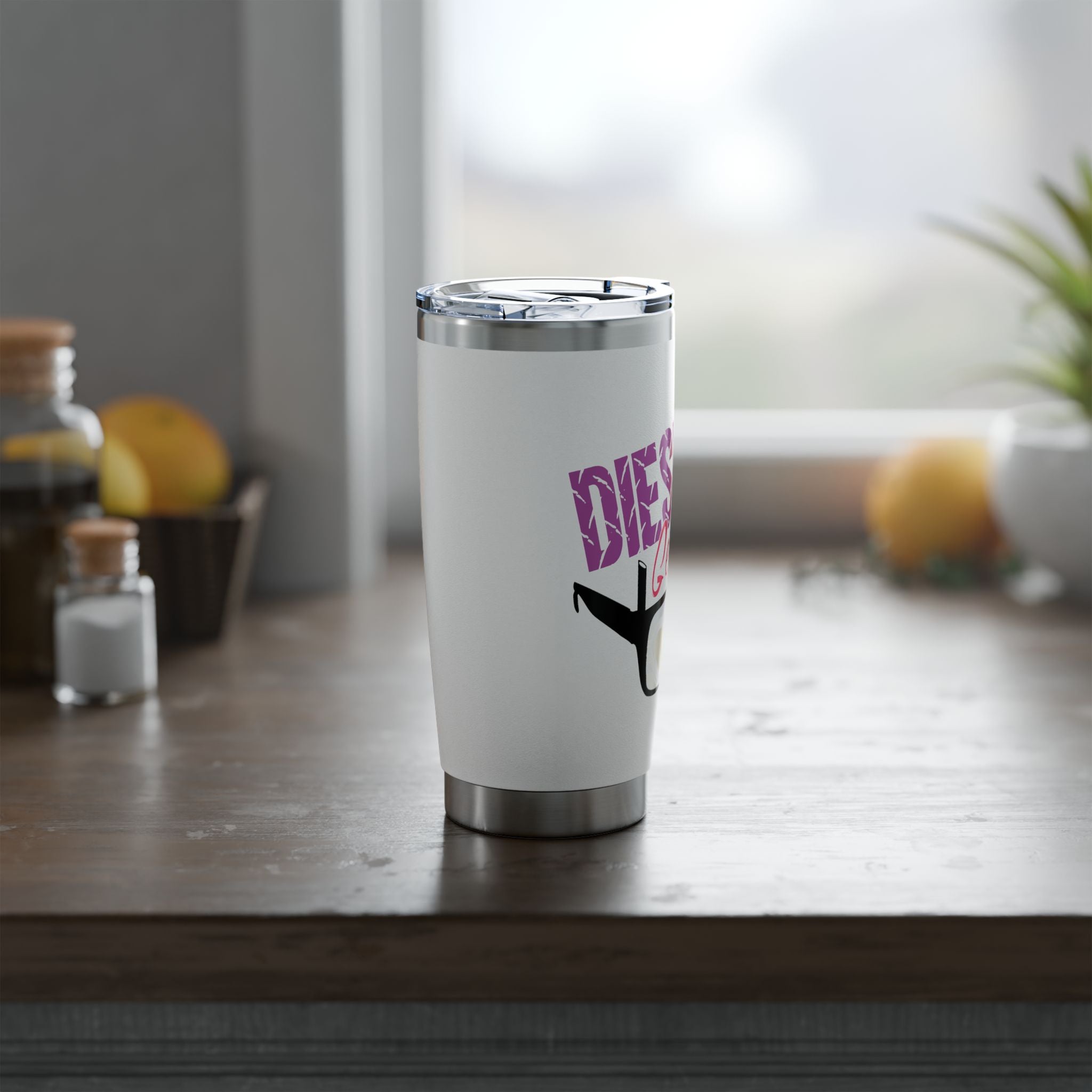 Diesel Geek 20oz Tumbler – Travel Mug with Glasses Graphic