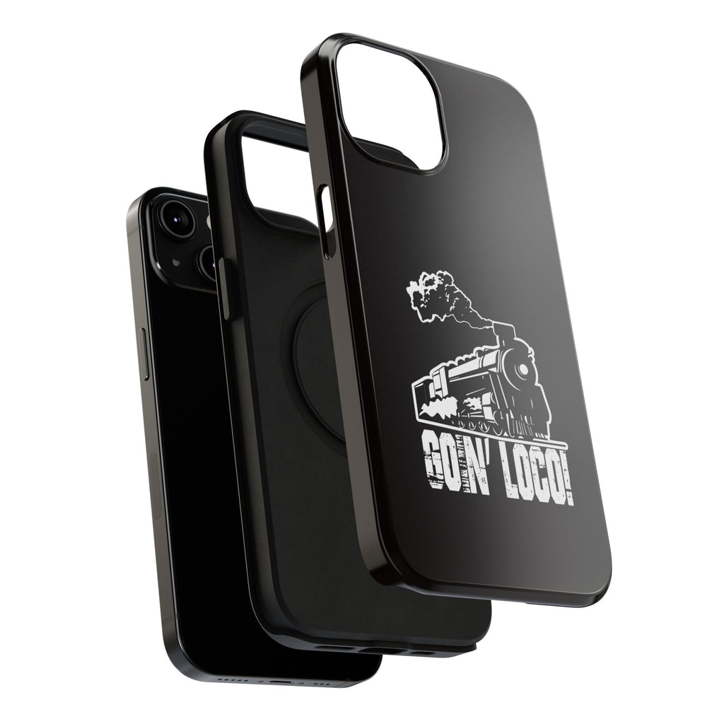 Train Graphic Phone Case — “Goin' Loco!” Impact-Resistant Protective Case