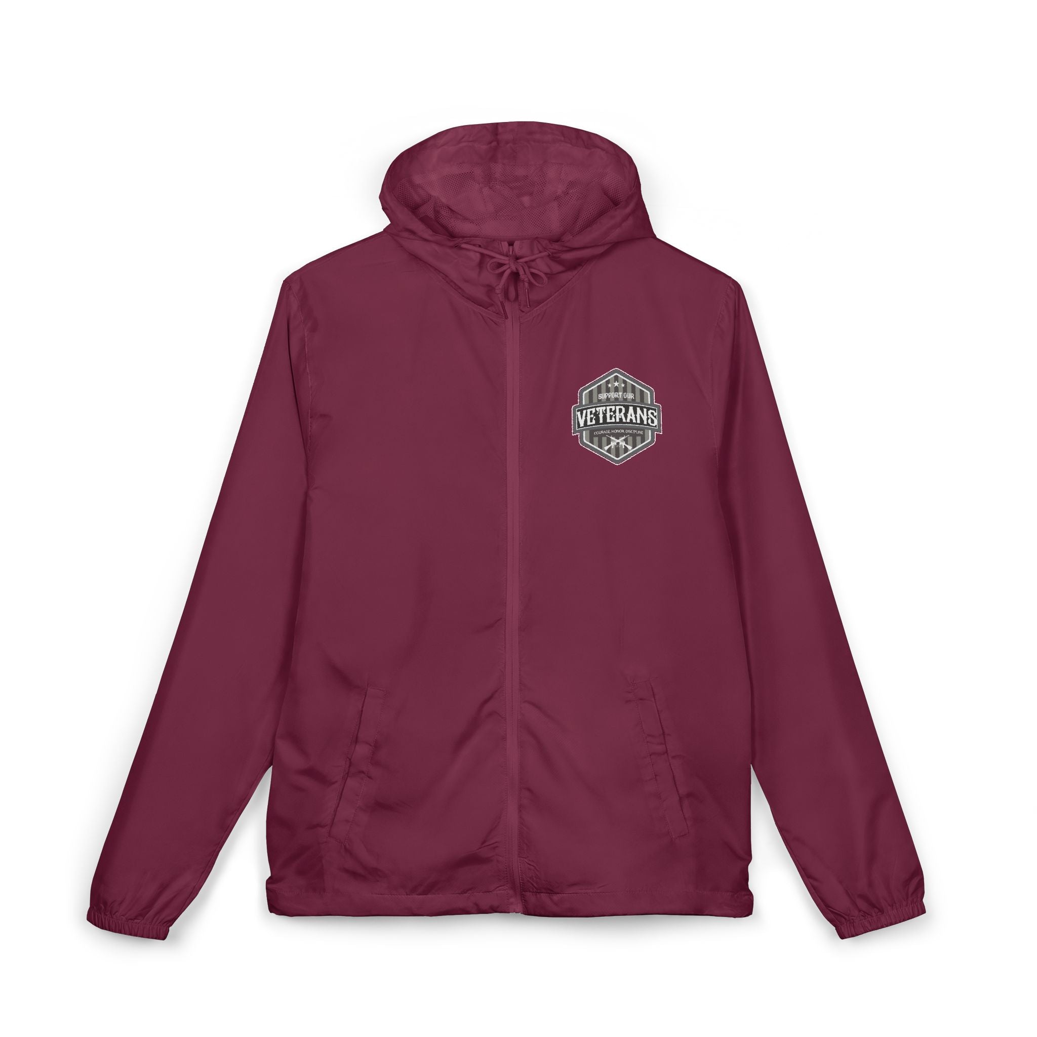 Veterans Badge Windbreaker Jacket