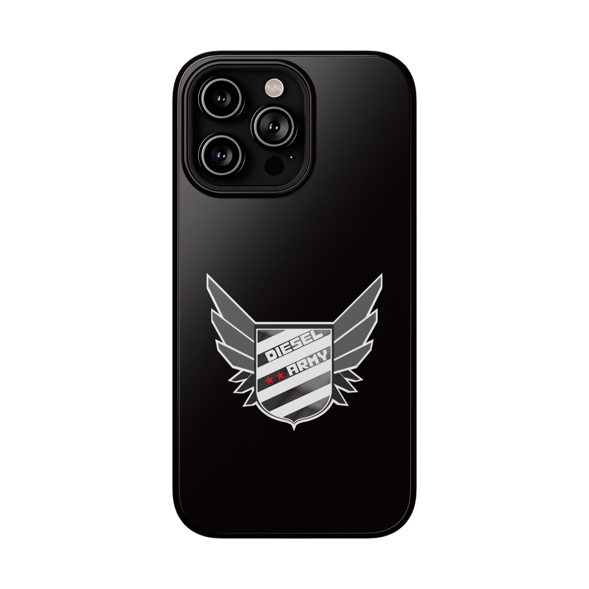 Phone Case — Black Diesel Army Emblem Impact-Resistant Case