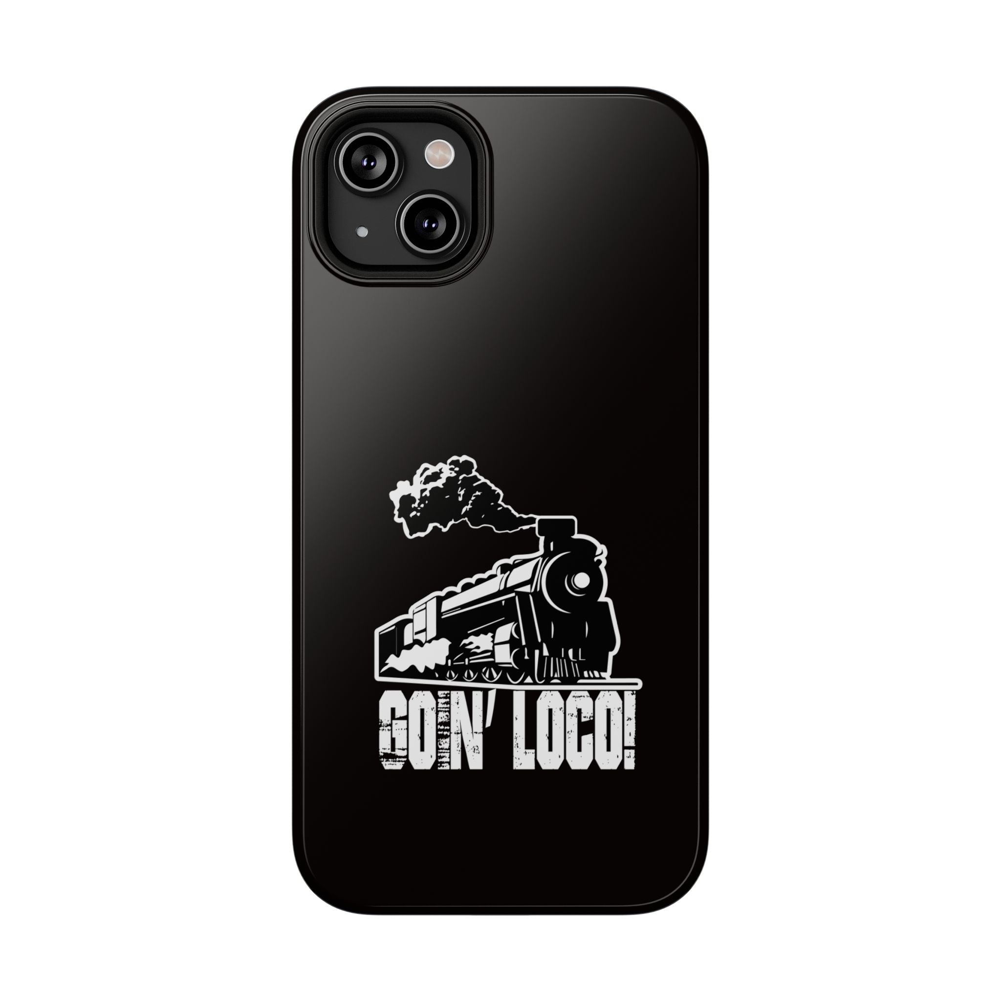 Train Graphic Phone Case — “Goin' Loco!” Impact-Resistant Protective Case