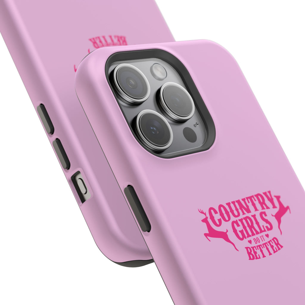 Country Girls Do It Better Pink Impact-Resistant Phone Case