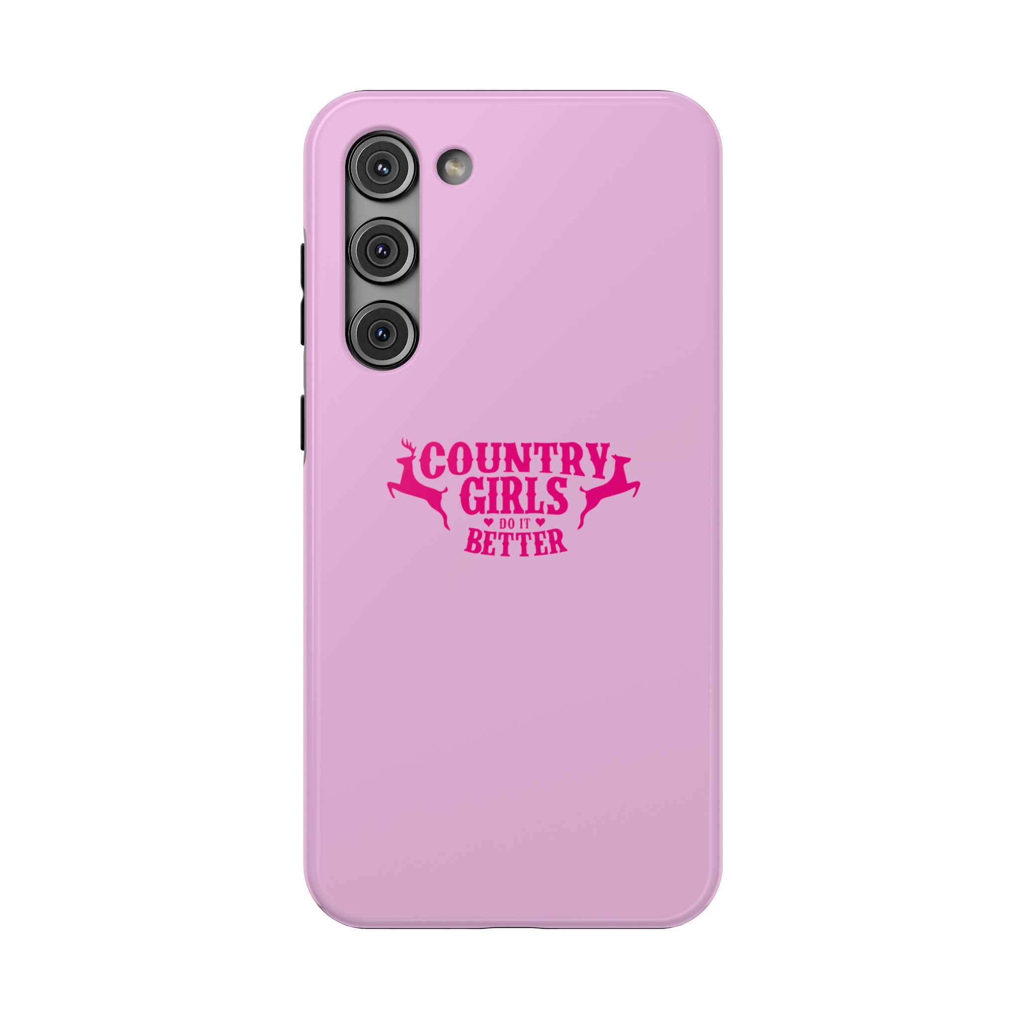 Country Girls Do It Better Pink Impact-Resistant Phone Case