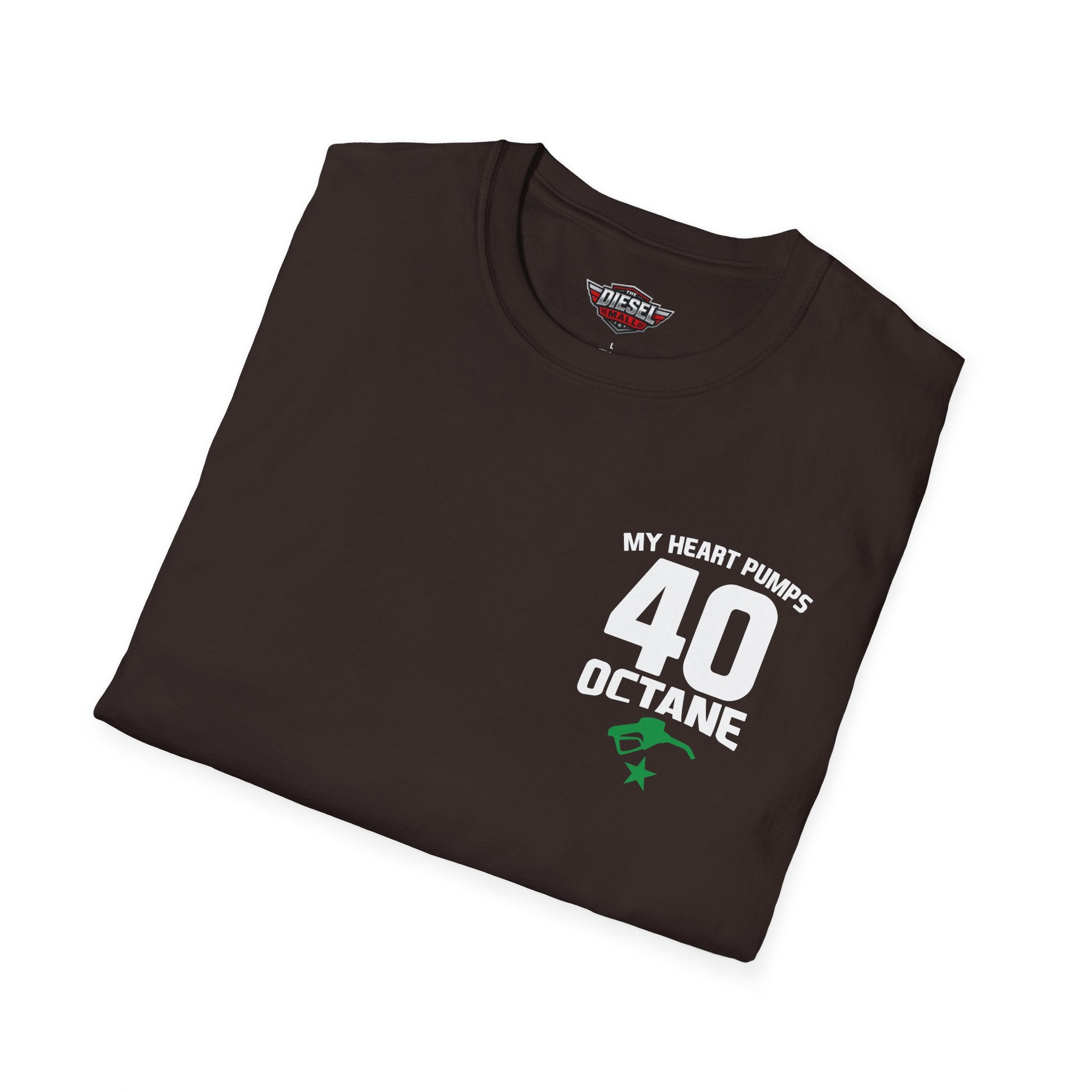 My Heart Pumps 40 Octane T-Shirt — Racing Enthusiast 40th Birthday Tee