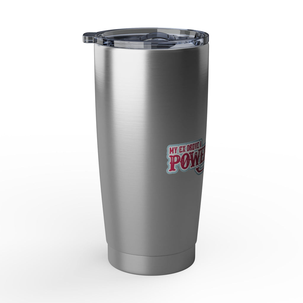 20oz Tumbler — Retro “Powerstroke” Script Stainless Steel Travel Cup