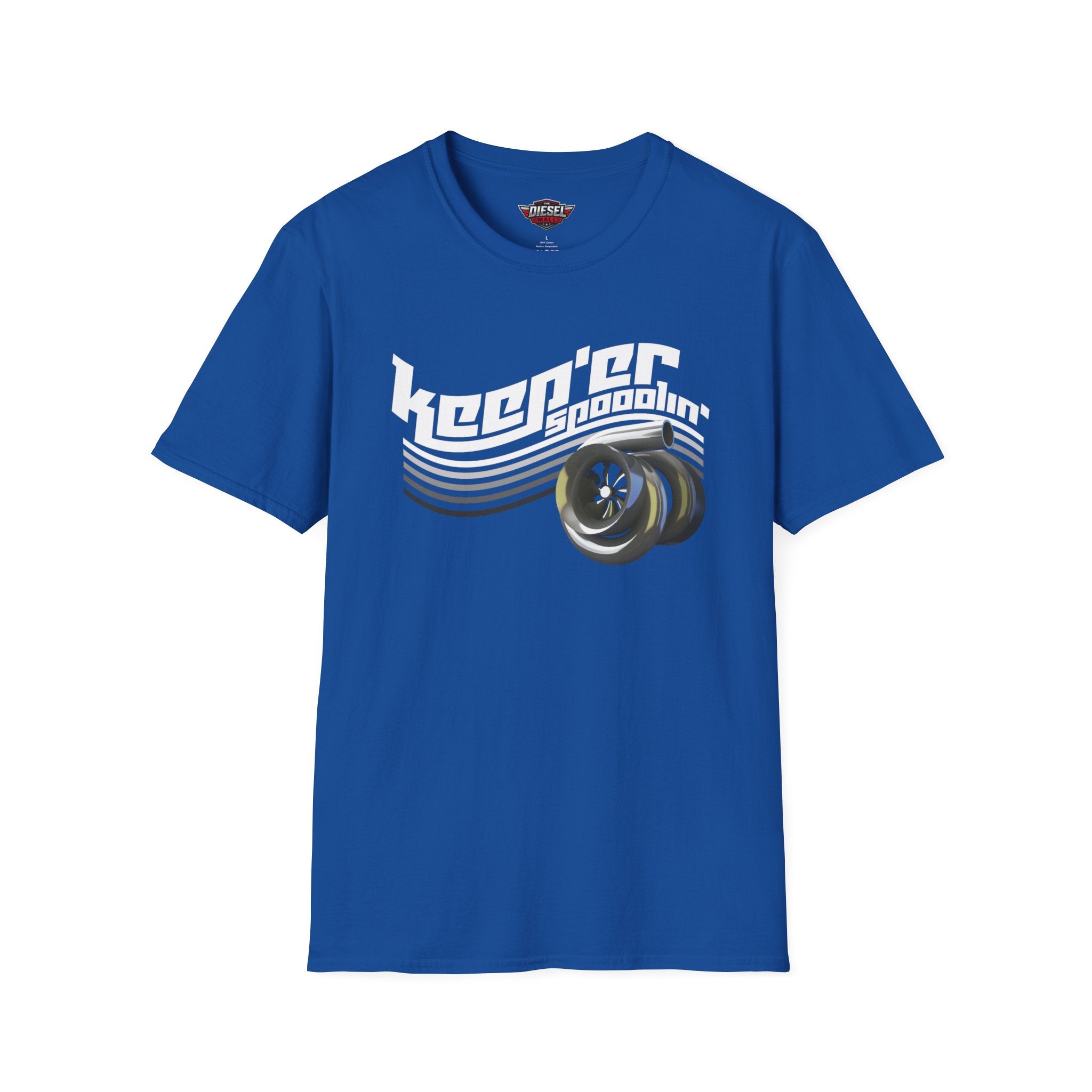 Skateboarder Graphic T-Shirt — “Keeper Goodin” Retro Wheels Design