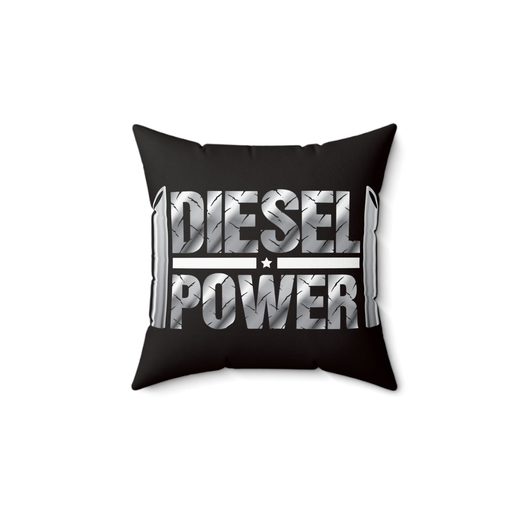 Spun Polyester Square Pillow " Diesel Power"