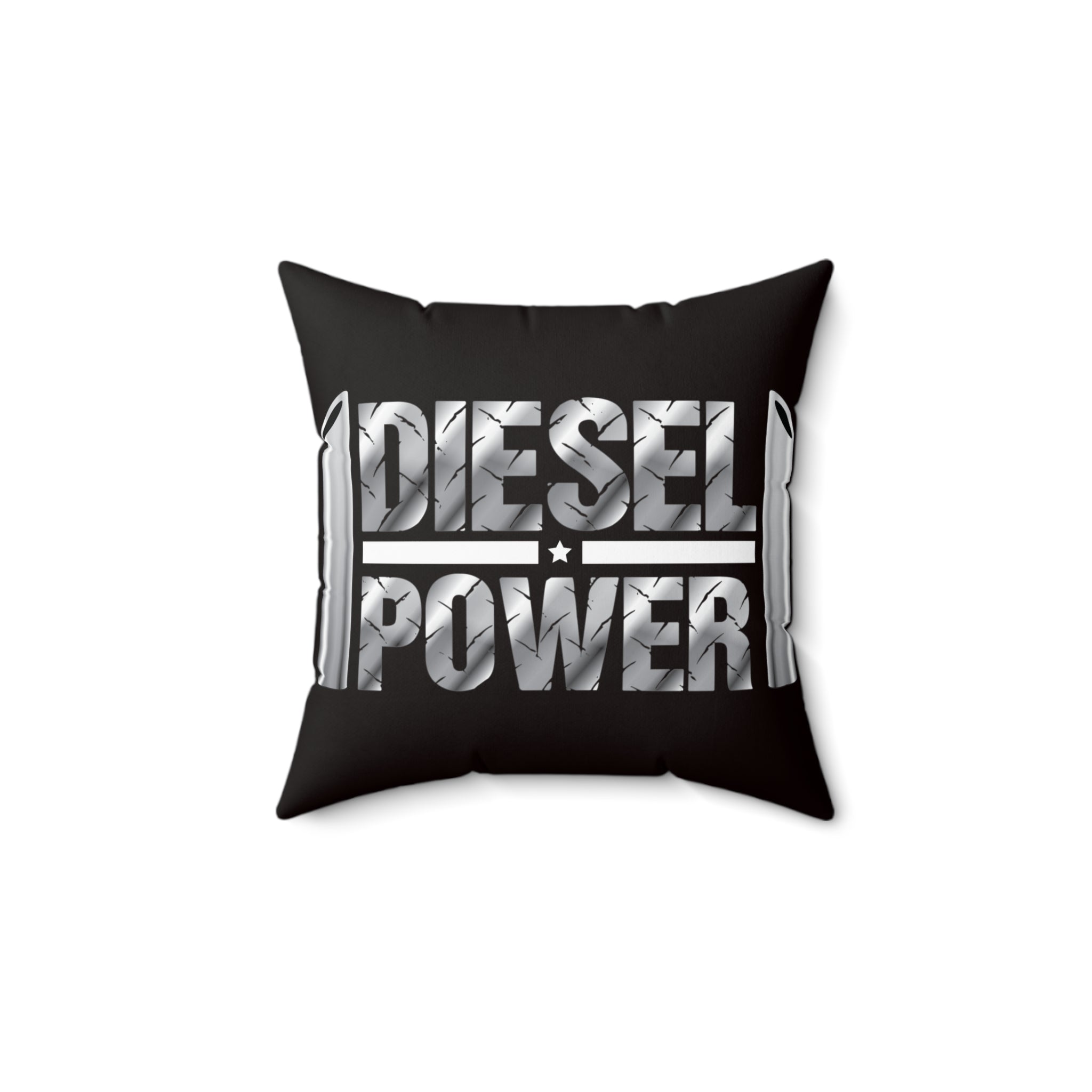 Spun Polyester Square Pillow " Diesel Power"