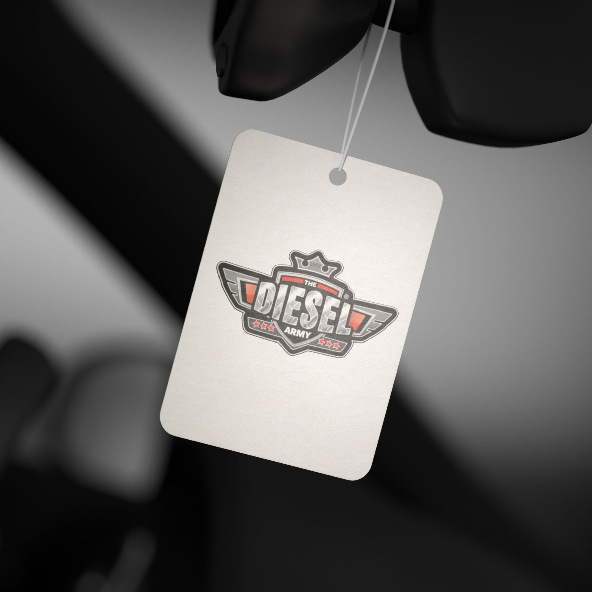 Diesel Army Logo Car Air Freshener – Rugged Automotive Scent Tag