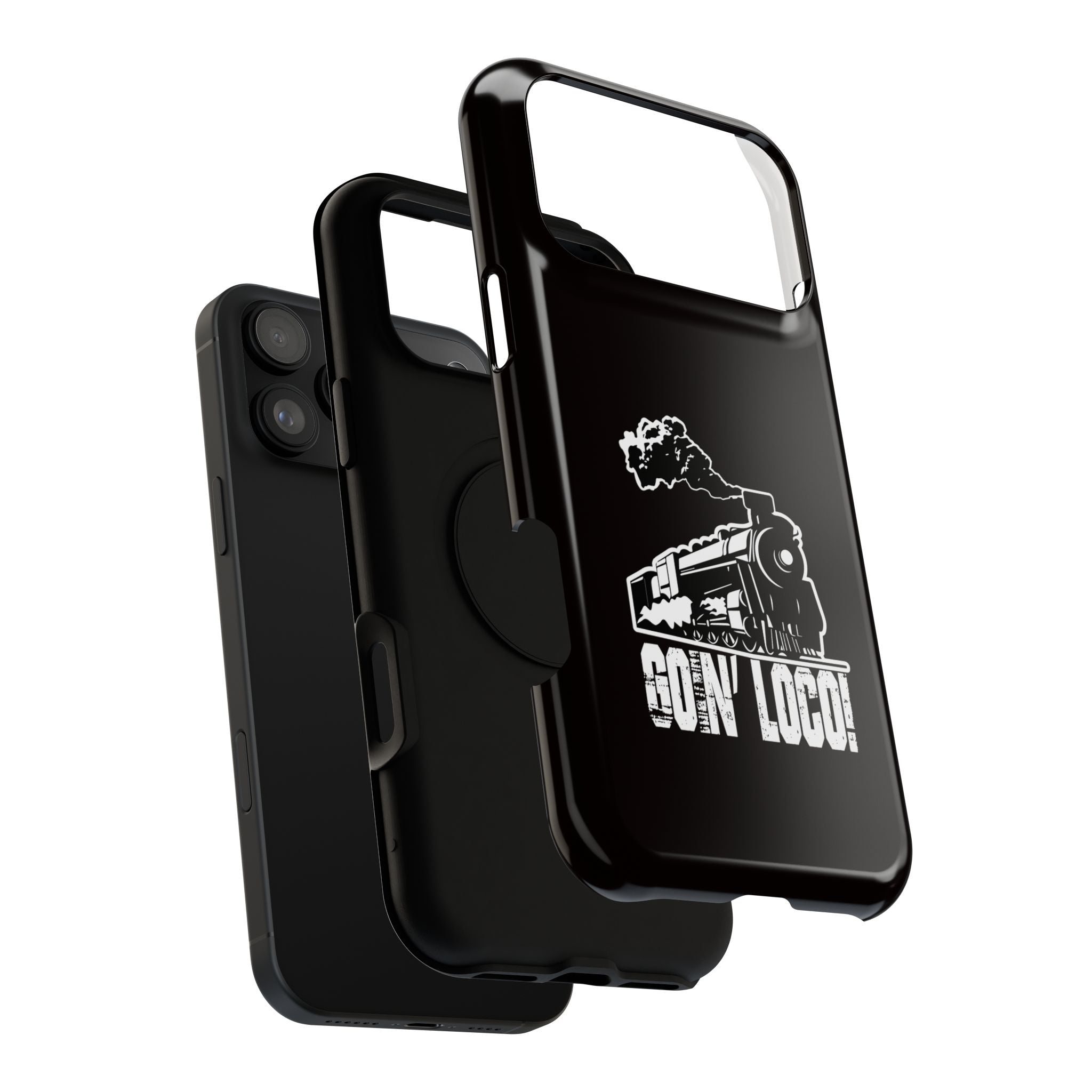 Train Graphic Phone Case — “Goin' Loco!” Impact-Resistant Protective Case