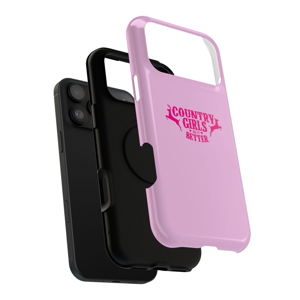 Country Girls Do It Better Pink Impact-Resistant Phone Case