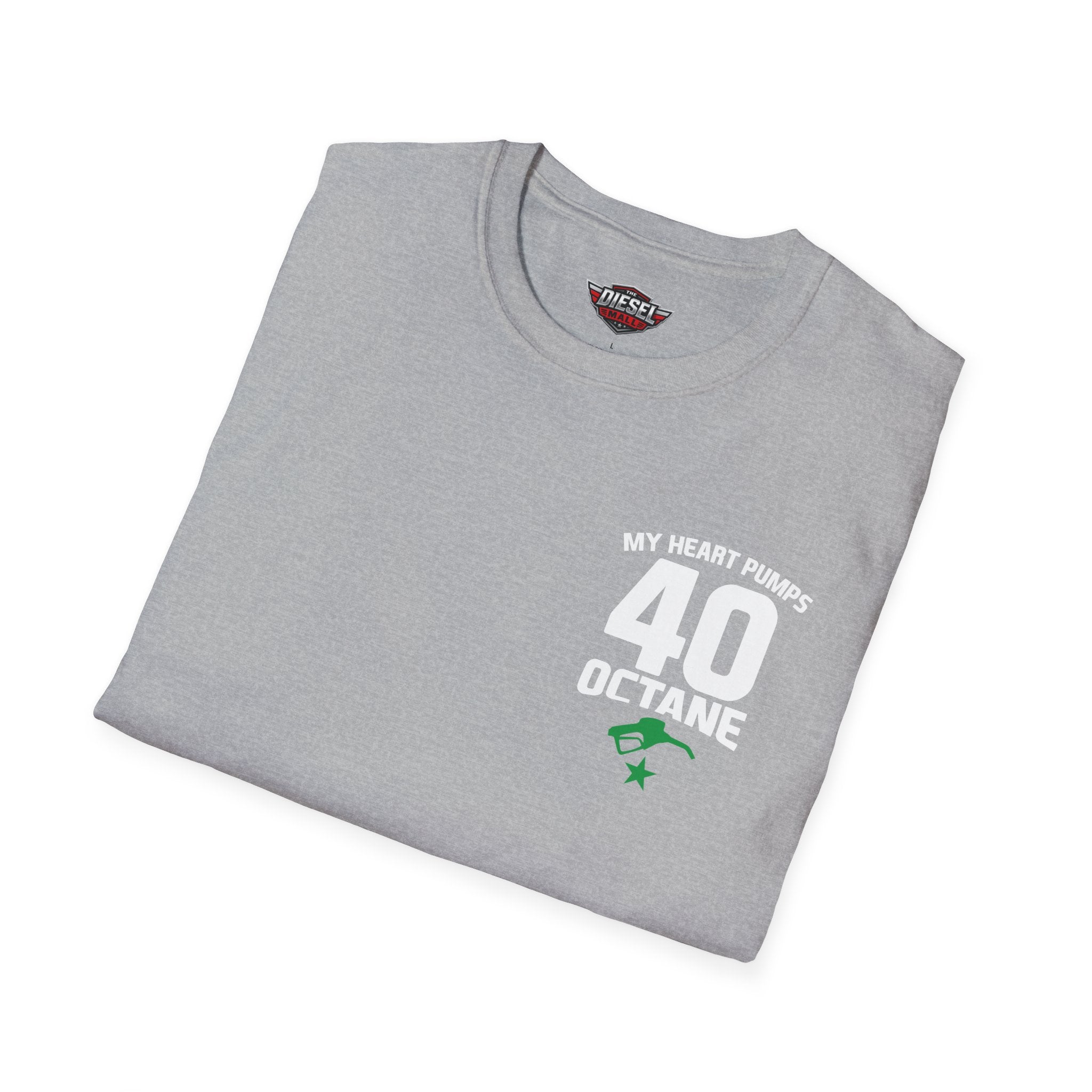 My Heart Pumps 40 Octane T-Shirt — Racing Enthusiast 40th Birthday Tee