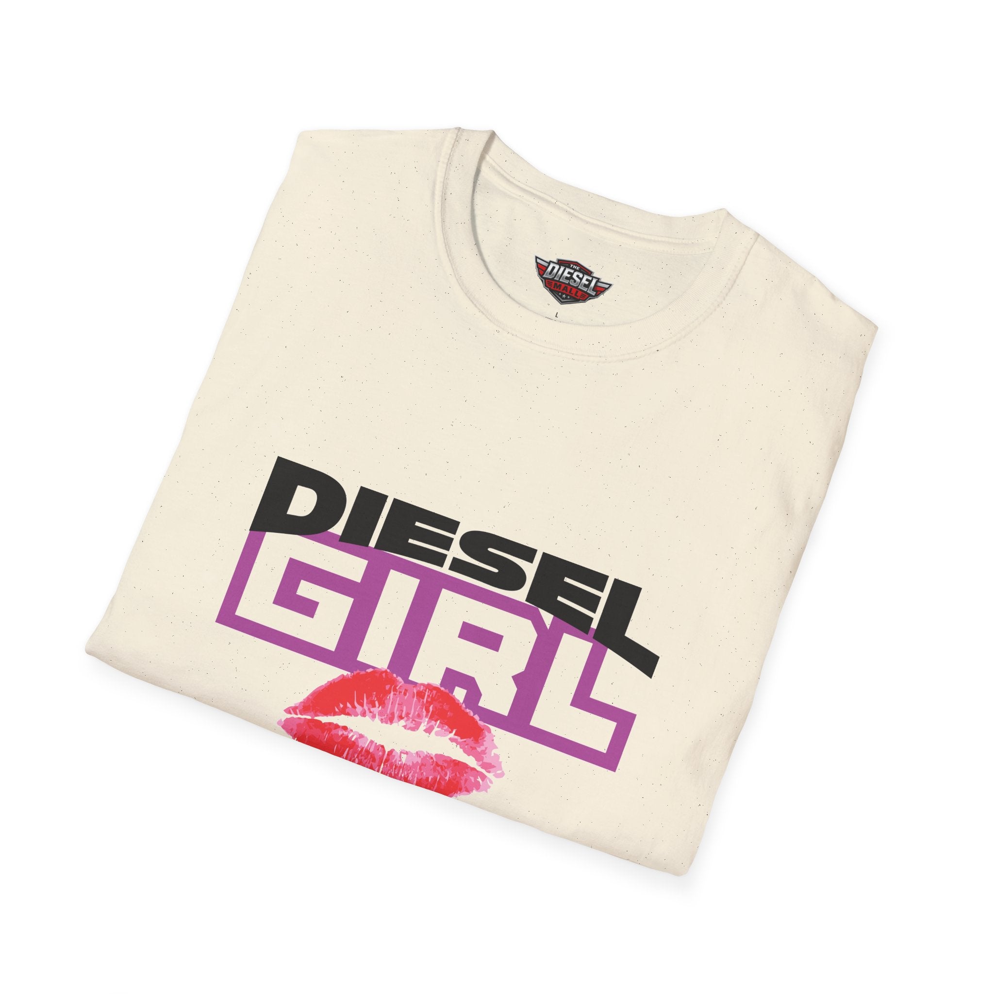 Diesel Girl T-Shirt — Retro Logo with Lip Print