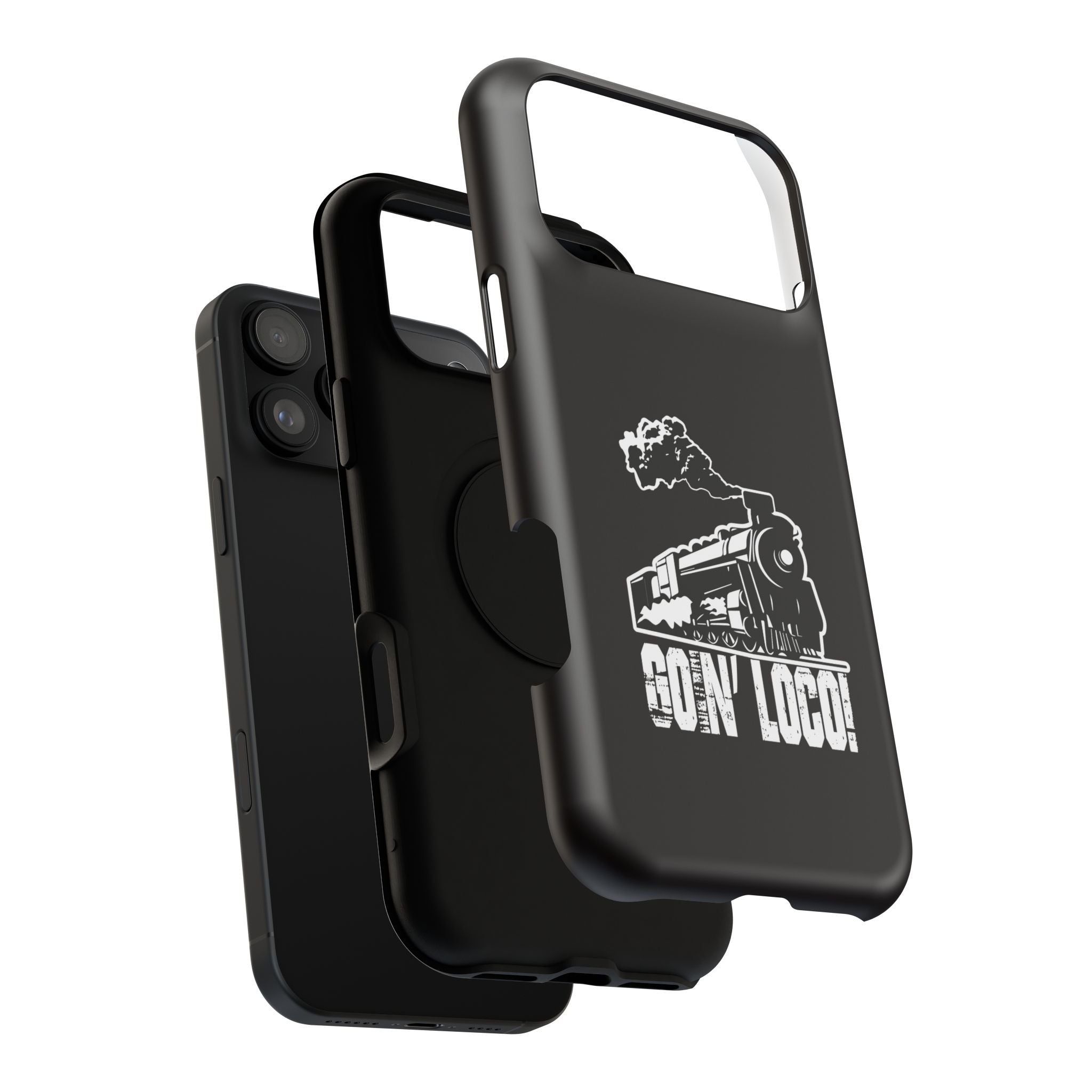 Train Graphic Phone Case — “Goin' Loco!” Impact-Resistant Protective Case