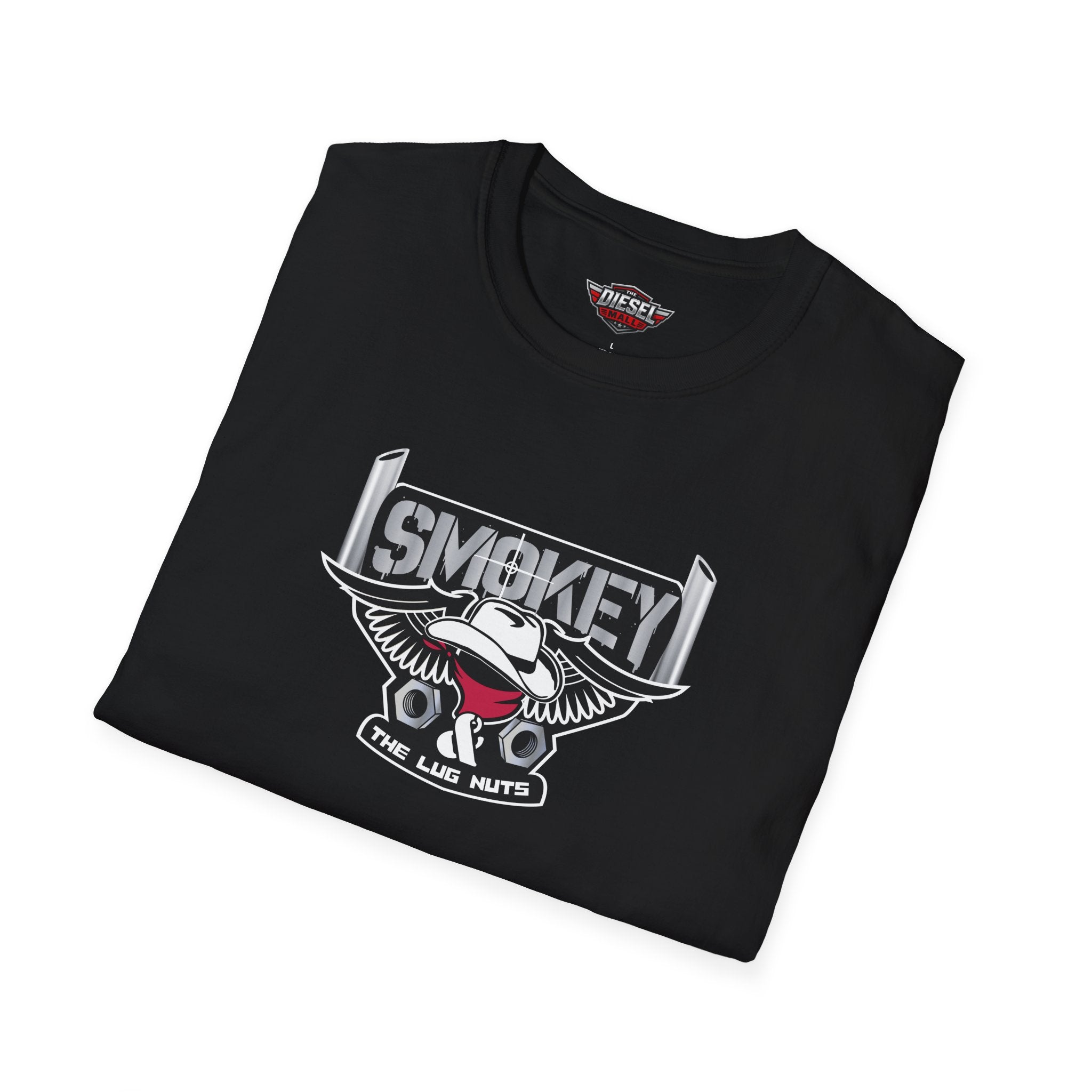 Smokey Motorcycle Eagle T-Shirt — Retro Biker Emblem Tee