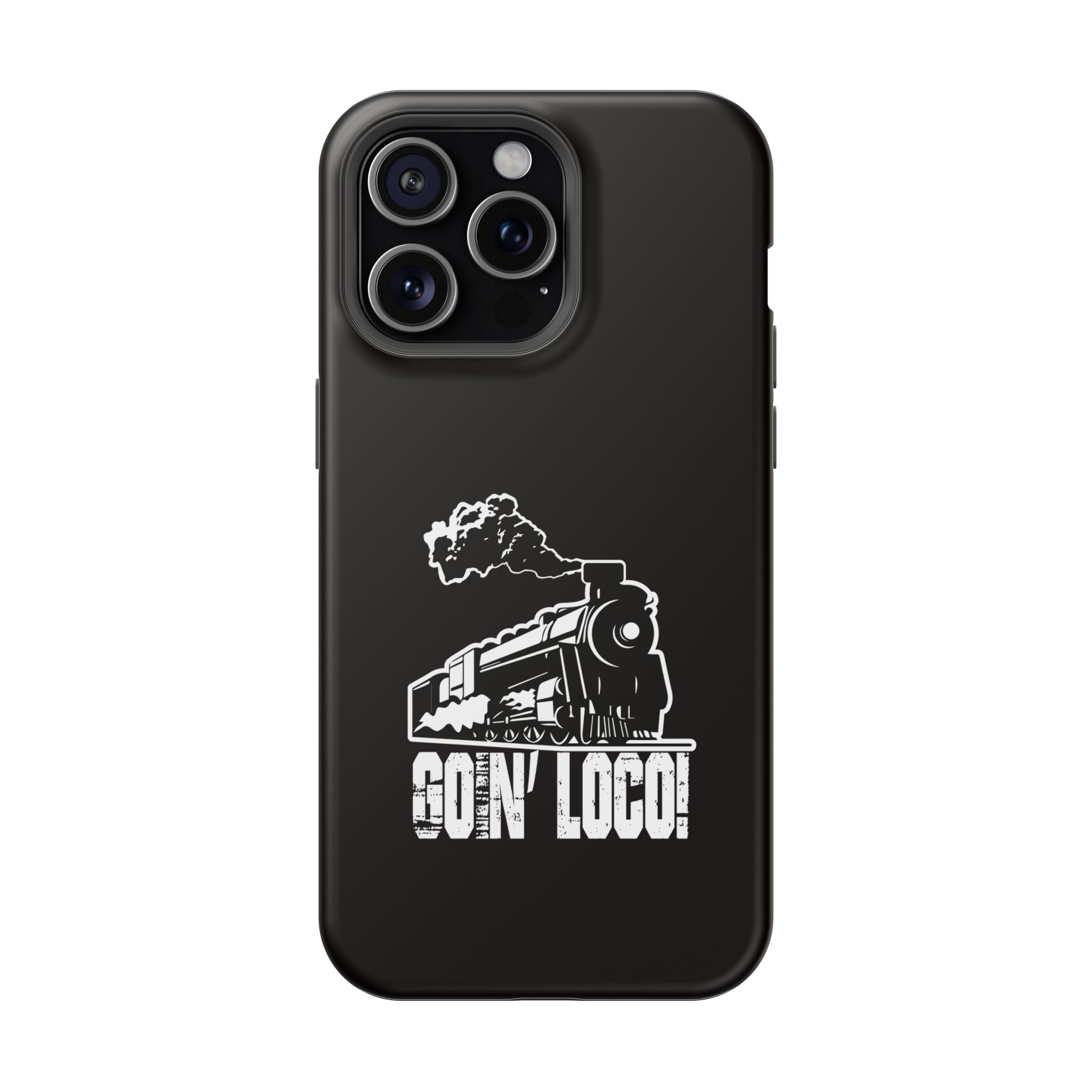 Train Graphic Phone Case — “Goin' Loco!” Impact-Resistant Protective Case