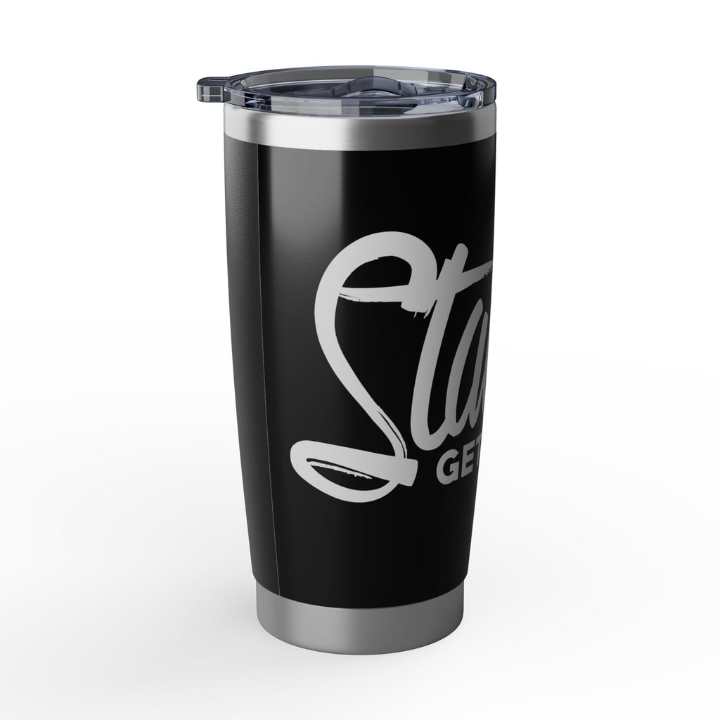 20oz Stainless Tumbler - 'Sticks Get Racked' Black Travel Mug