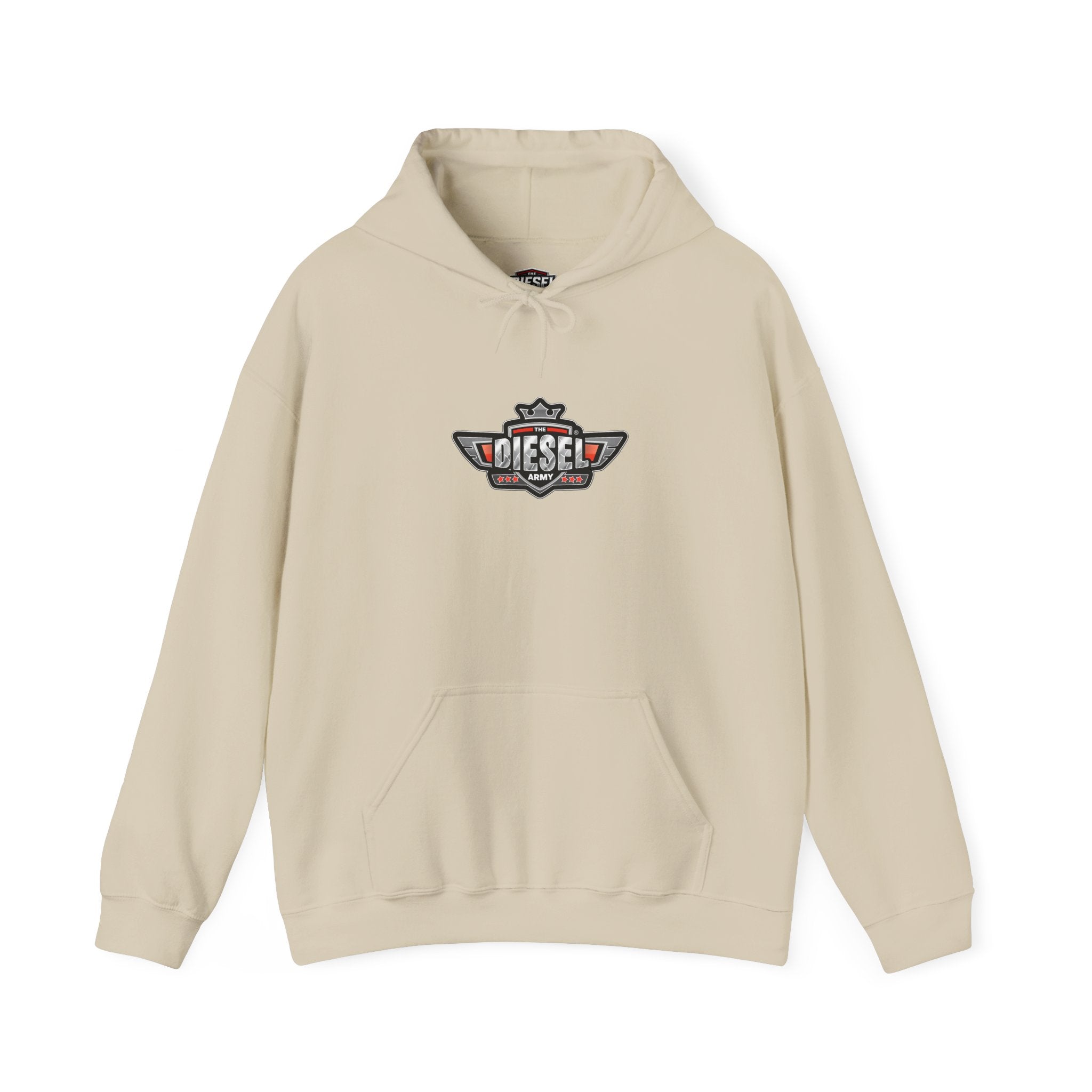 Diesel Logo Hoodie — Retro Motor Emblem Pullover