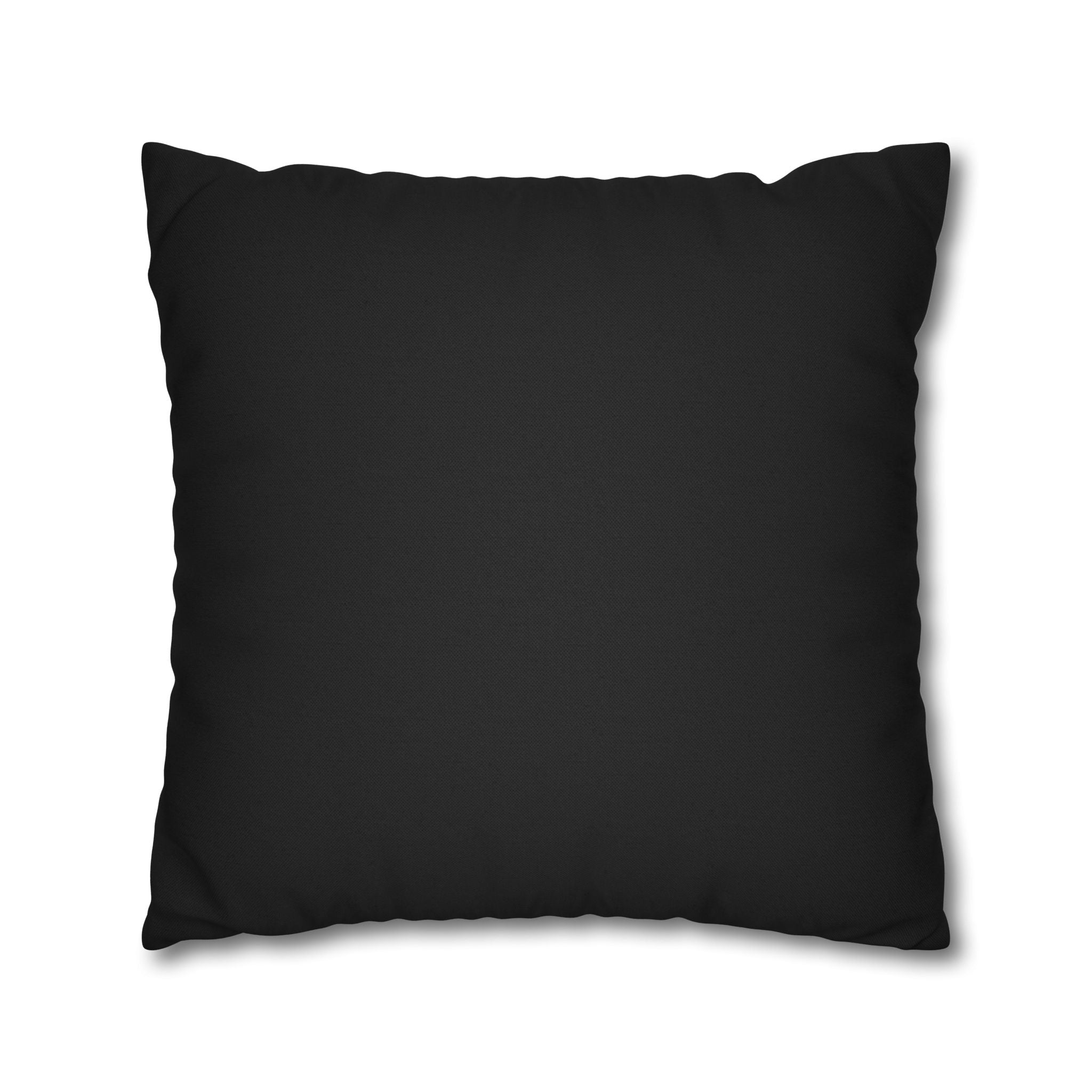 Black Shield Wing Accent Pillowcase — 'Genuine' Crest Pattern Decorative Throw Pillow