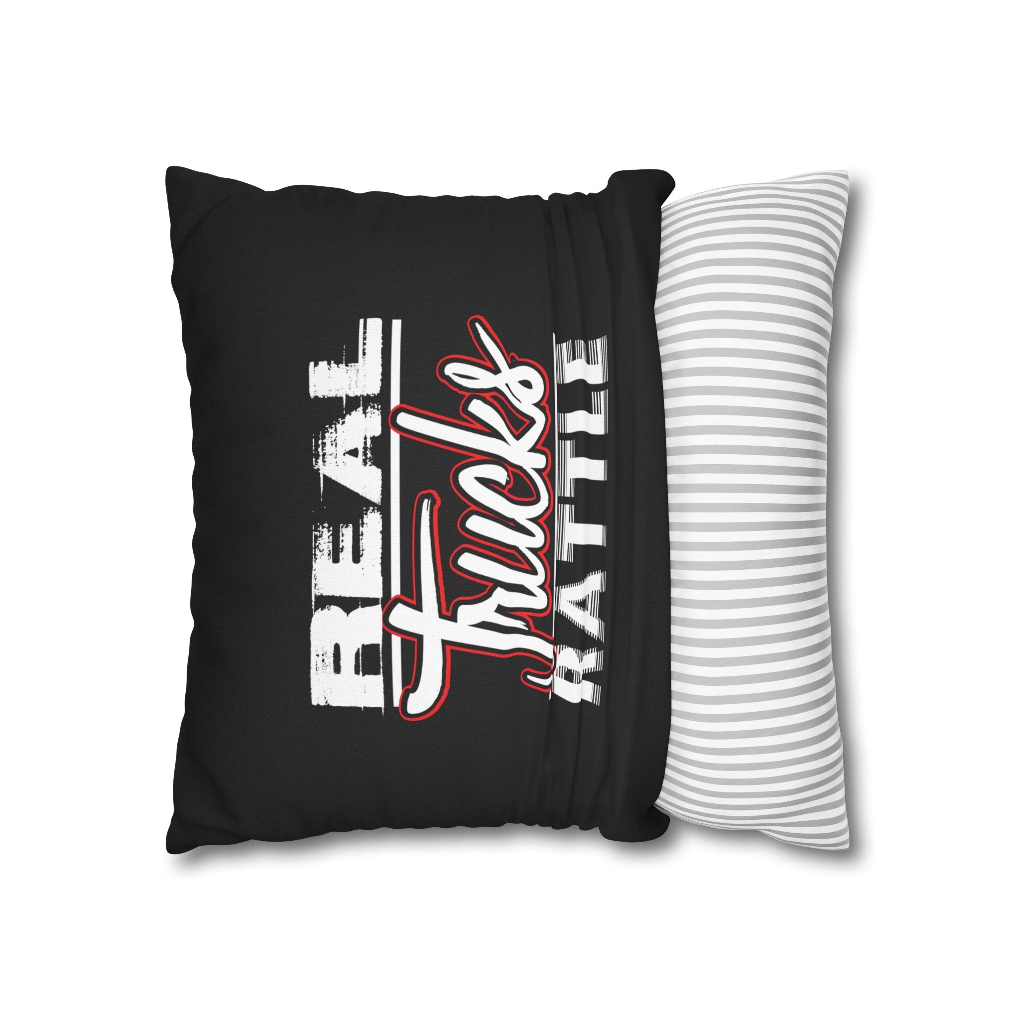 Trucker Pillowcase - "Real Trucks Rattle" Rustic Automotive Accent Pillow Cover