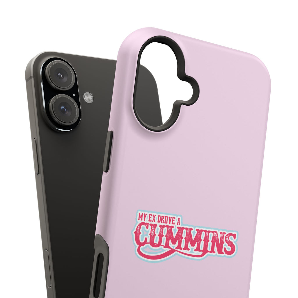 Impact-Resistant Phone Case — "My Ex Drove a Cummins" Pink Protective Cover