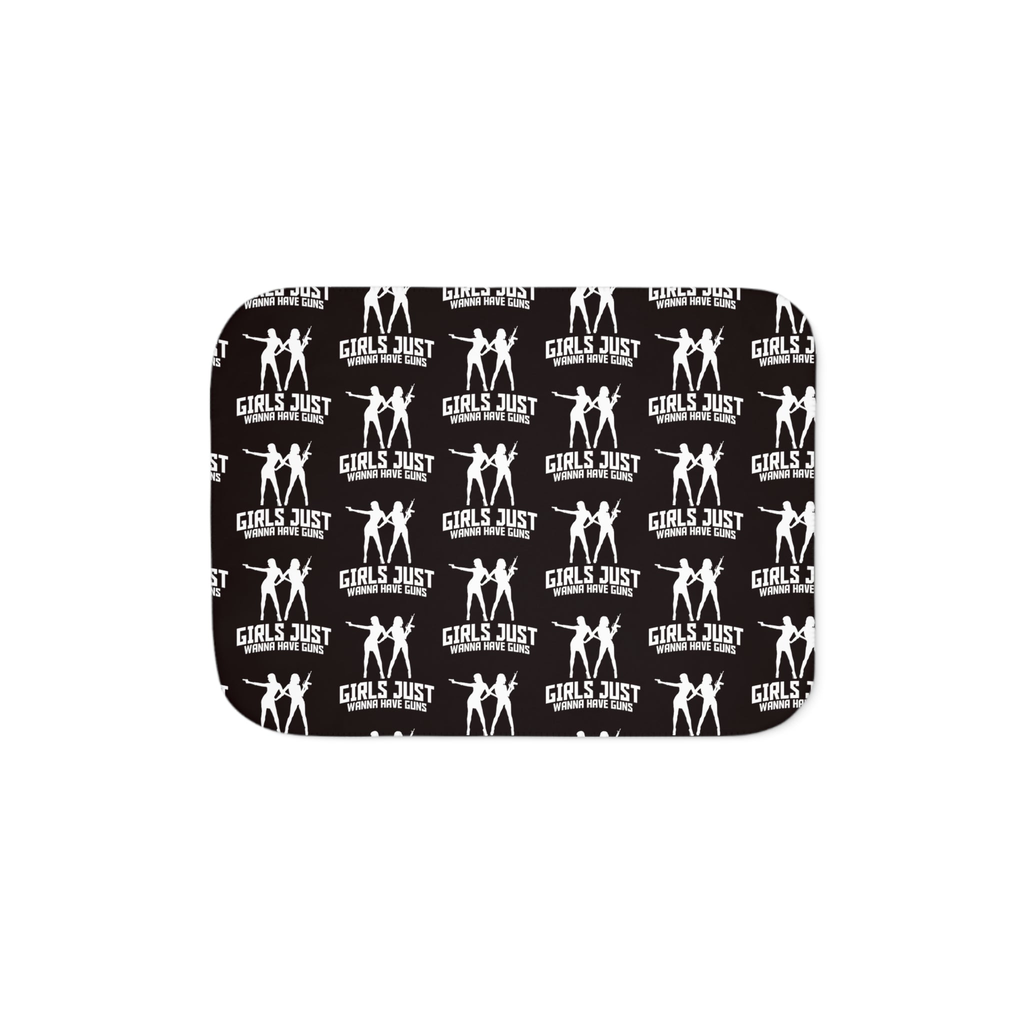 Sherpa Blanket — 'Girls Just Wanna Have Fun' Cozy Fleece Throw