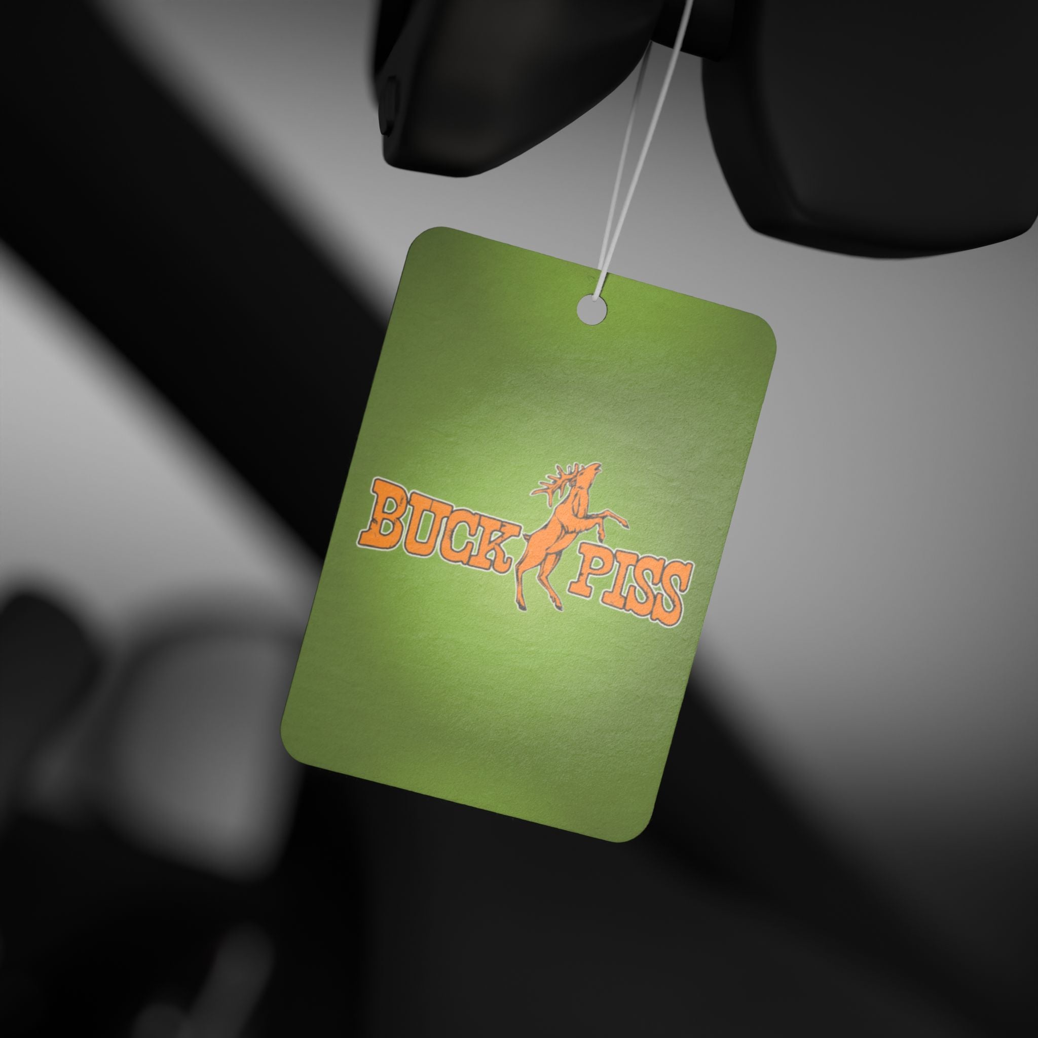 Car Air Freshener — 'Buck' Kiss' Retro Rodeo Logo Scented Hanging Ornament