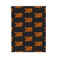 Velveteen Plush Blanket — "Real Trucks Don't Shift" Patterned Trucker Throw