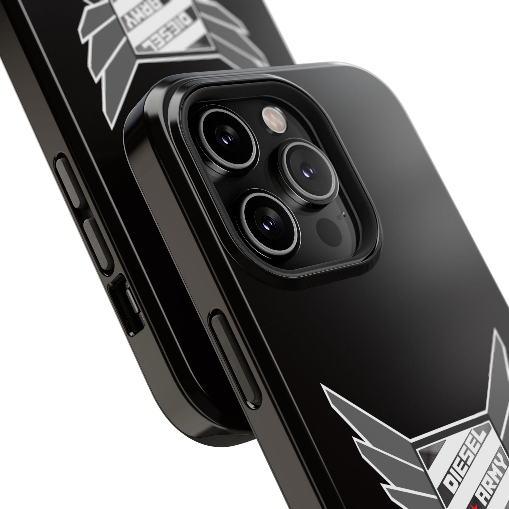 Phone Case — Black Diesel Army Emblem Impact-Resistant Case