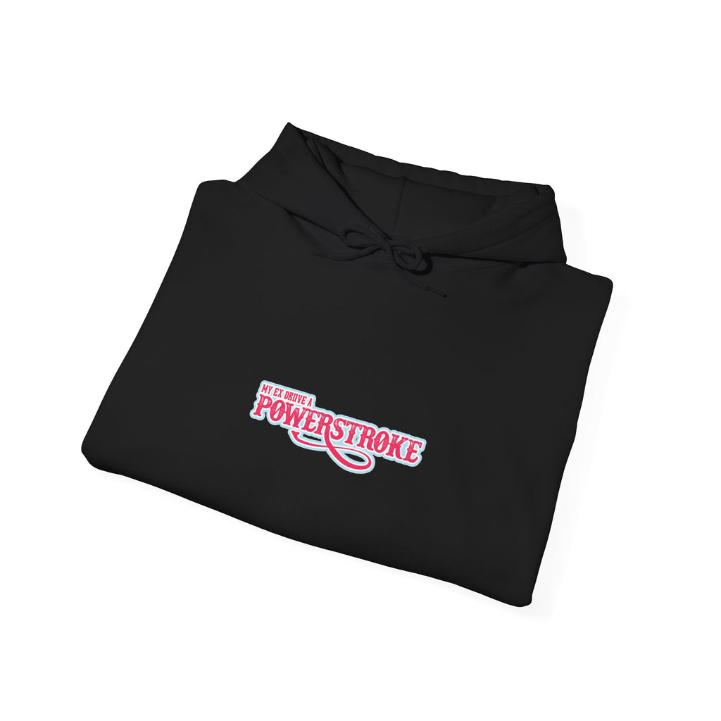Powerstroke Logo Hoodie - Retro Pink Small Chest Graphic