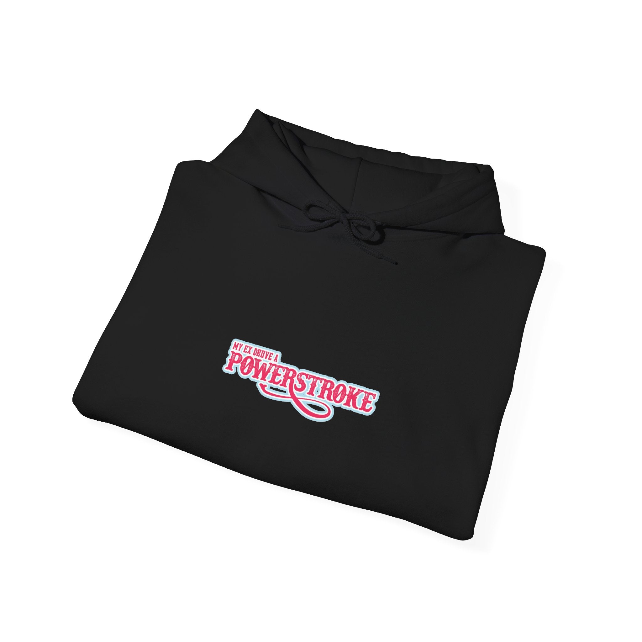 Powerstroke Logo Hoodie - Retro Pink Small Chest Graphic