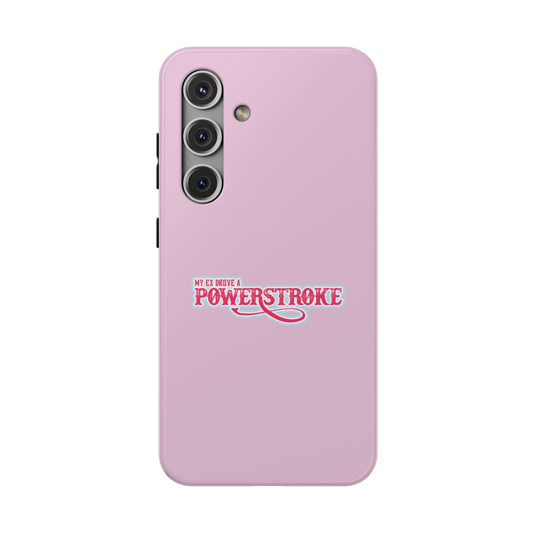 Pink "Powerstroke" Impact-Resistant Phone Case – Feminine Truck Lover Protective Cover