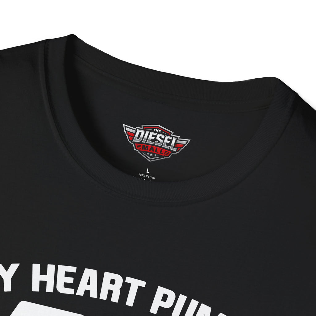 40 Octane T-Shirt — 'My Heart Pumps 40 Octane' Birthday Tee for Car Lovers