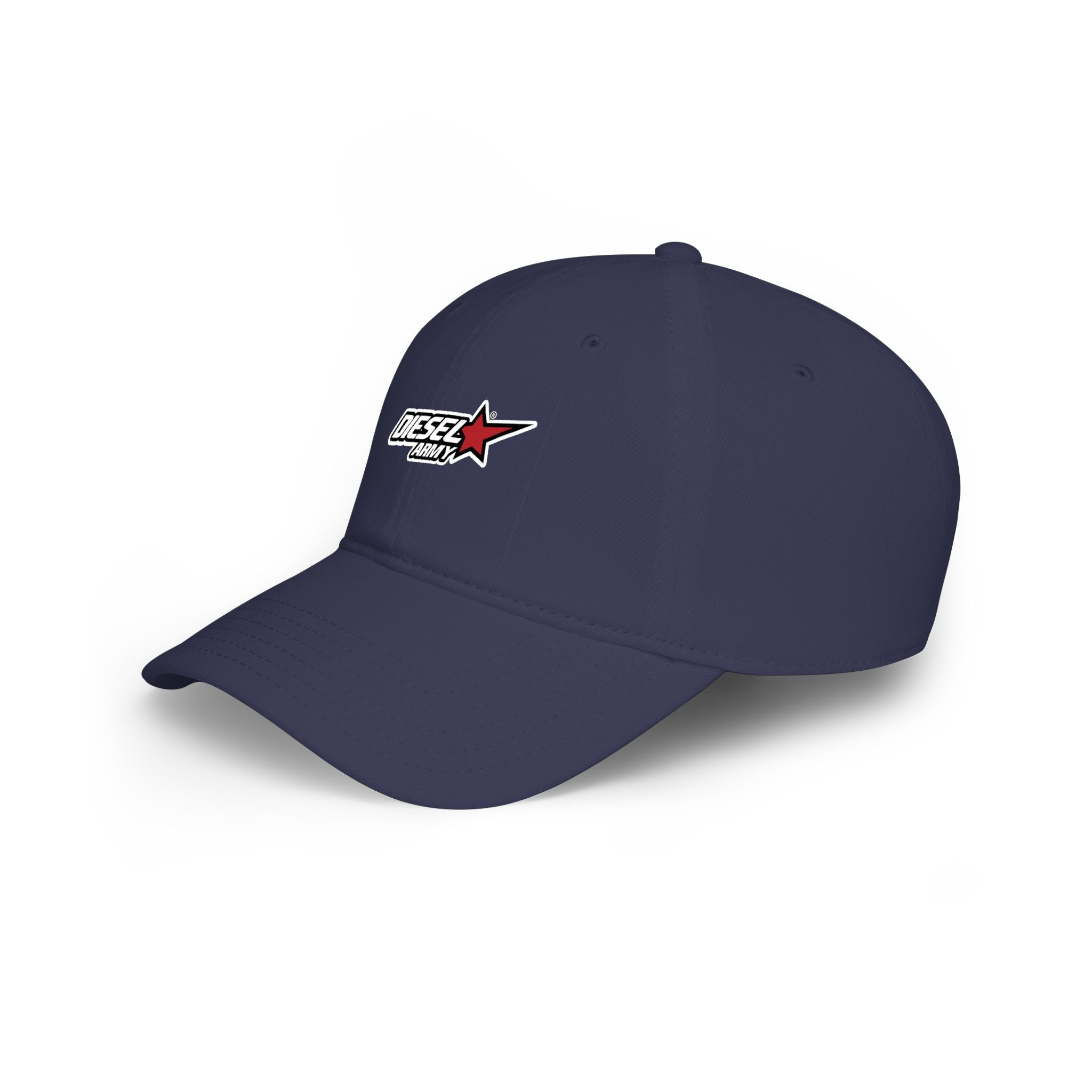 Diesel Army Low Profile Baseball Cap — Embroidered Red Star Logo