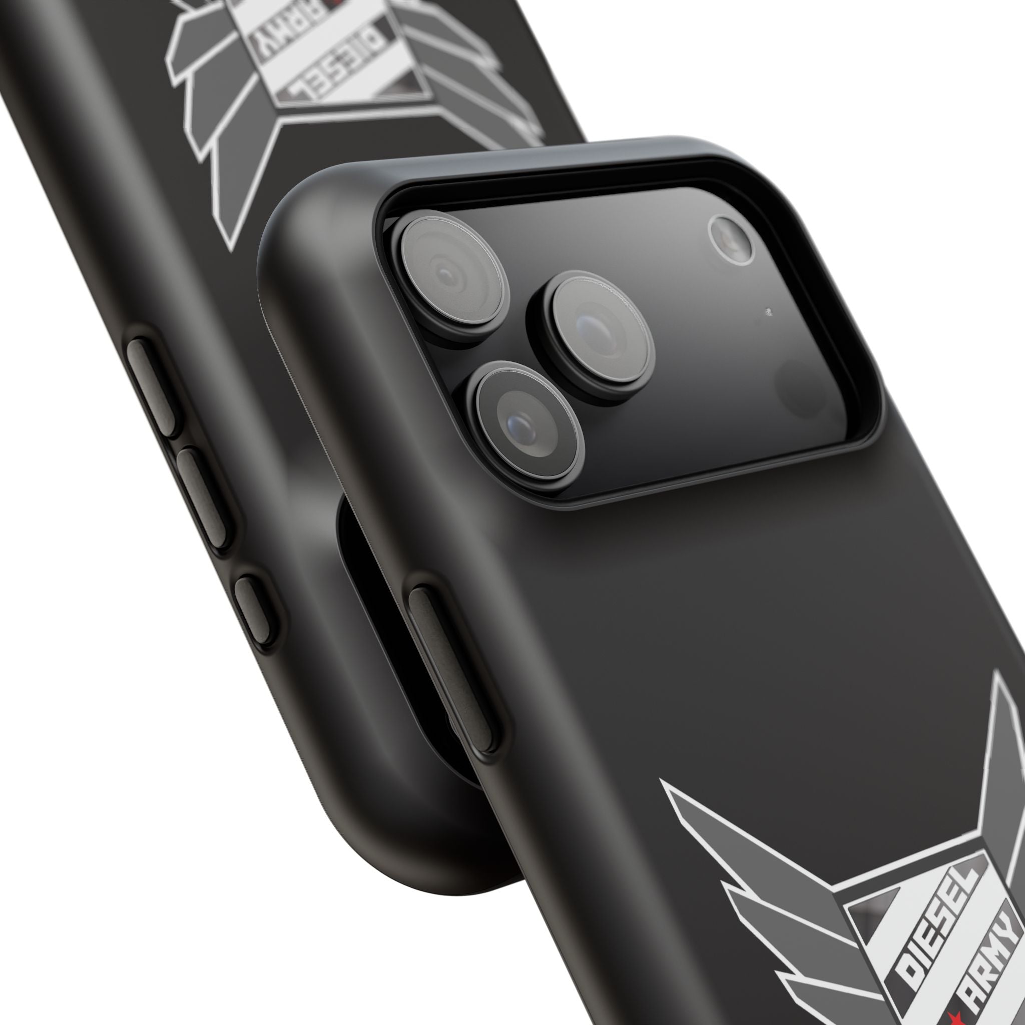 Phone Case — Black Diesel Army Emblem Impact-Resistant Case