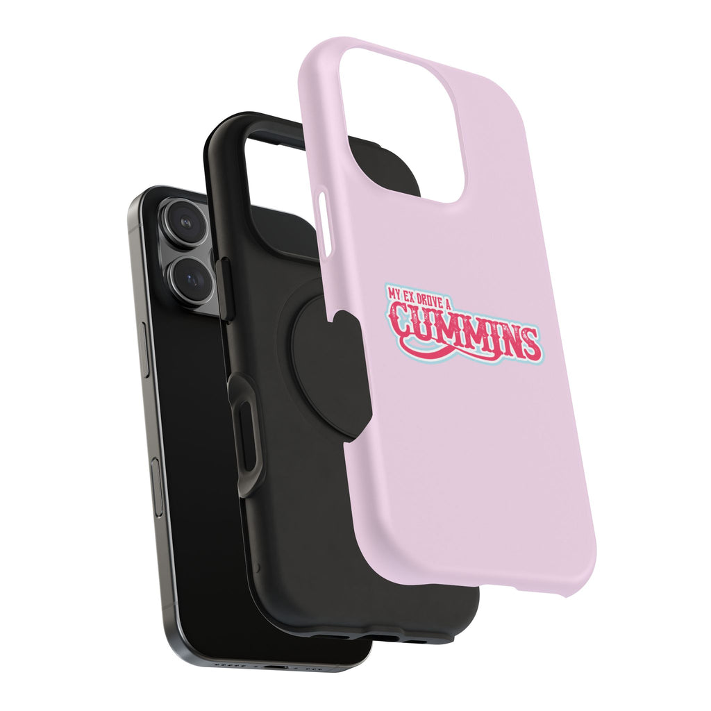 Impact-Resistant Phone Case — "My Ex Drove a Cummins" Pink Protective Cover