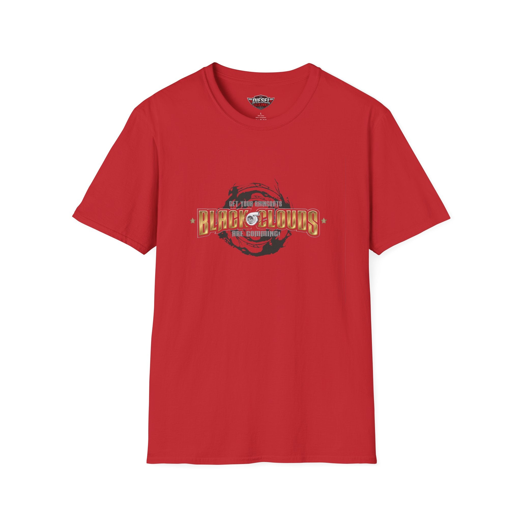 Black Clouds Graphic T-Shirt — Vintage Moon Logo Tee