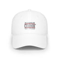 Low Profile Baseball Cap — "I'd Rather Be Cummin' Than Strokin'" Distressed American Flag Hat