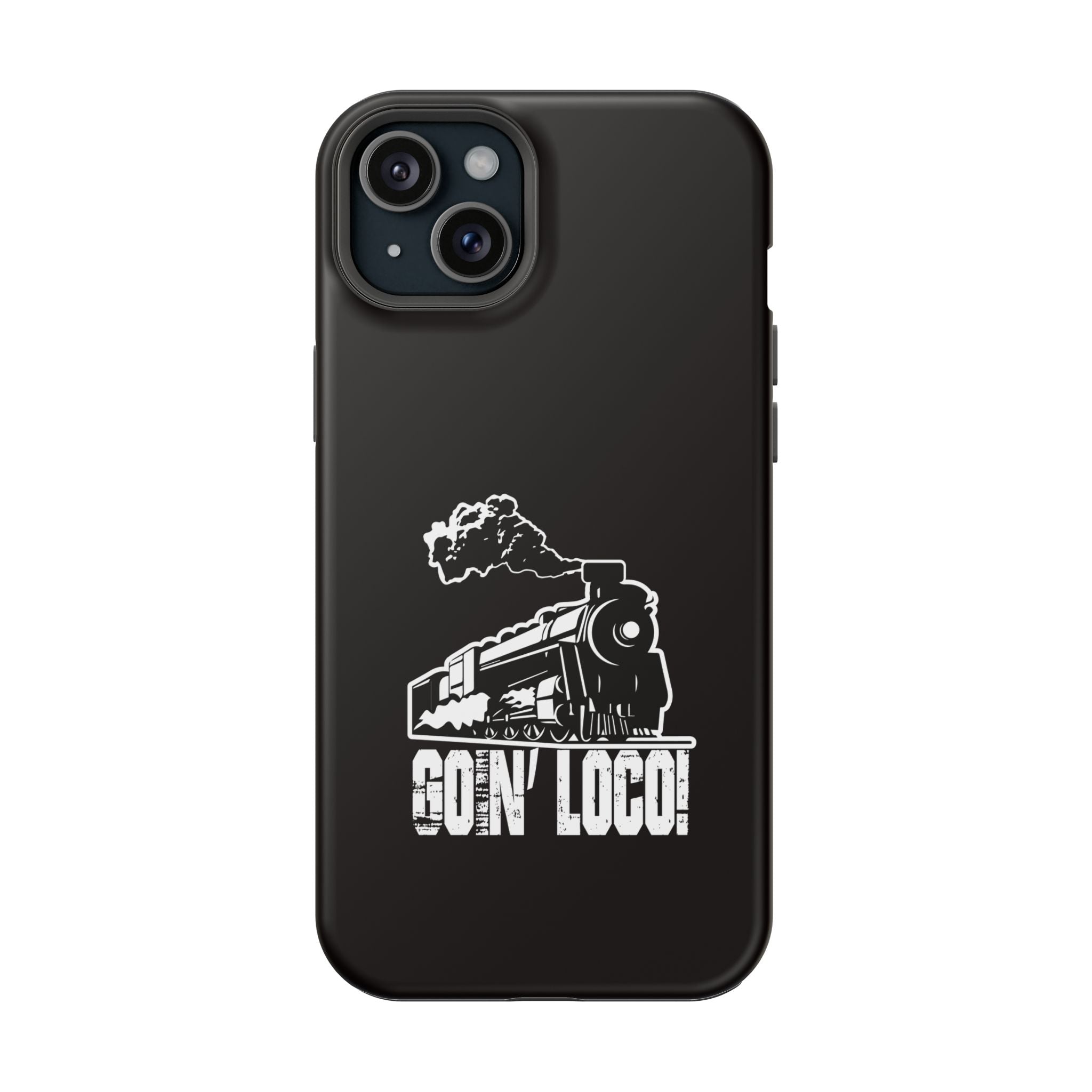 Train Graphic Phone Case — “Goin' Loco!” Impact-Resistant Protective Case