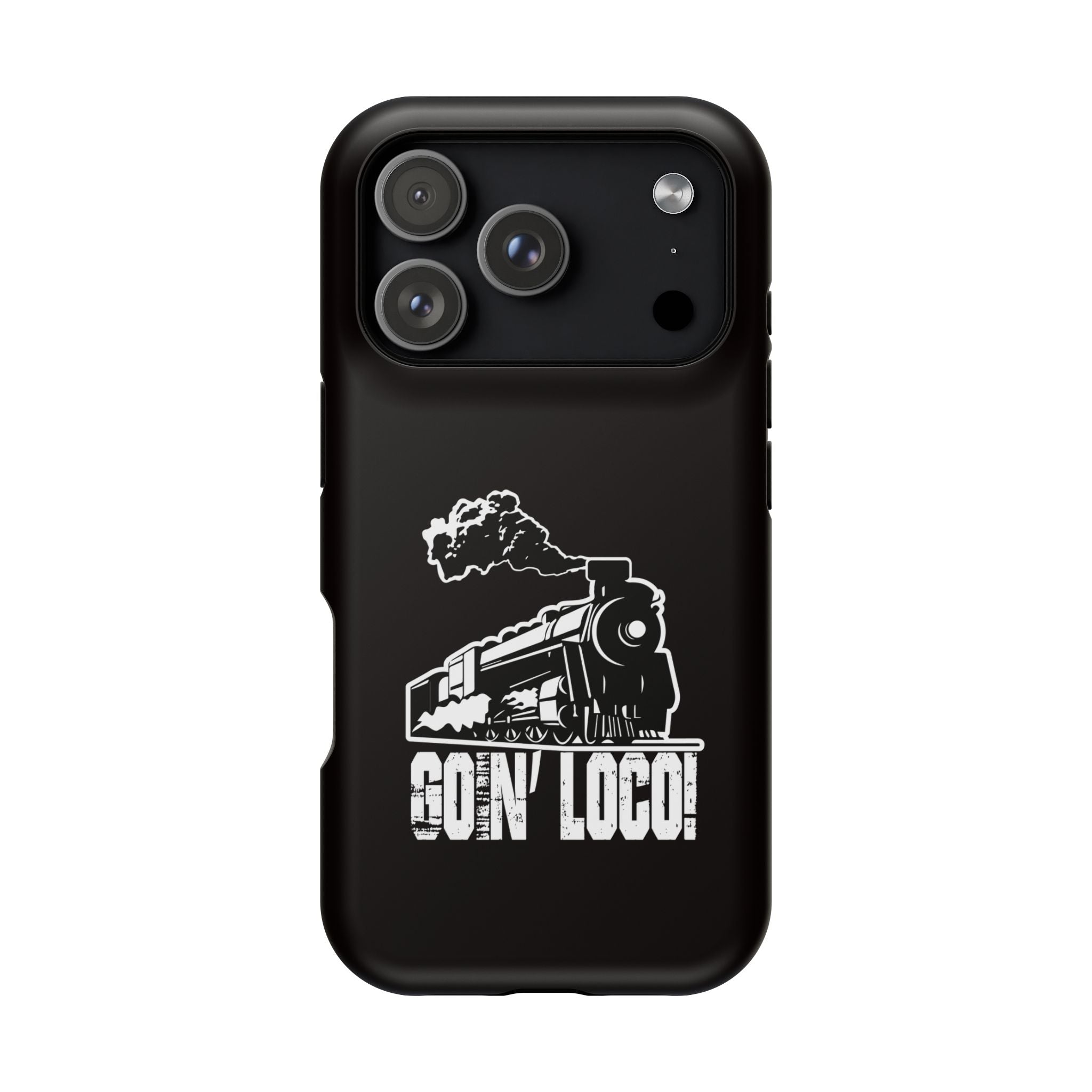 Train Graphic Phone Case — “Goin' Loco!” Impact-Resistant Protective Case