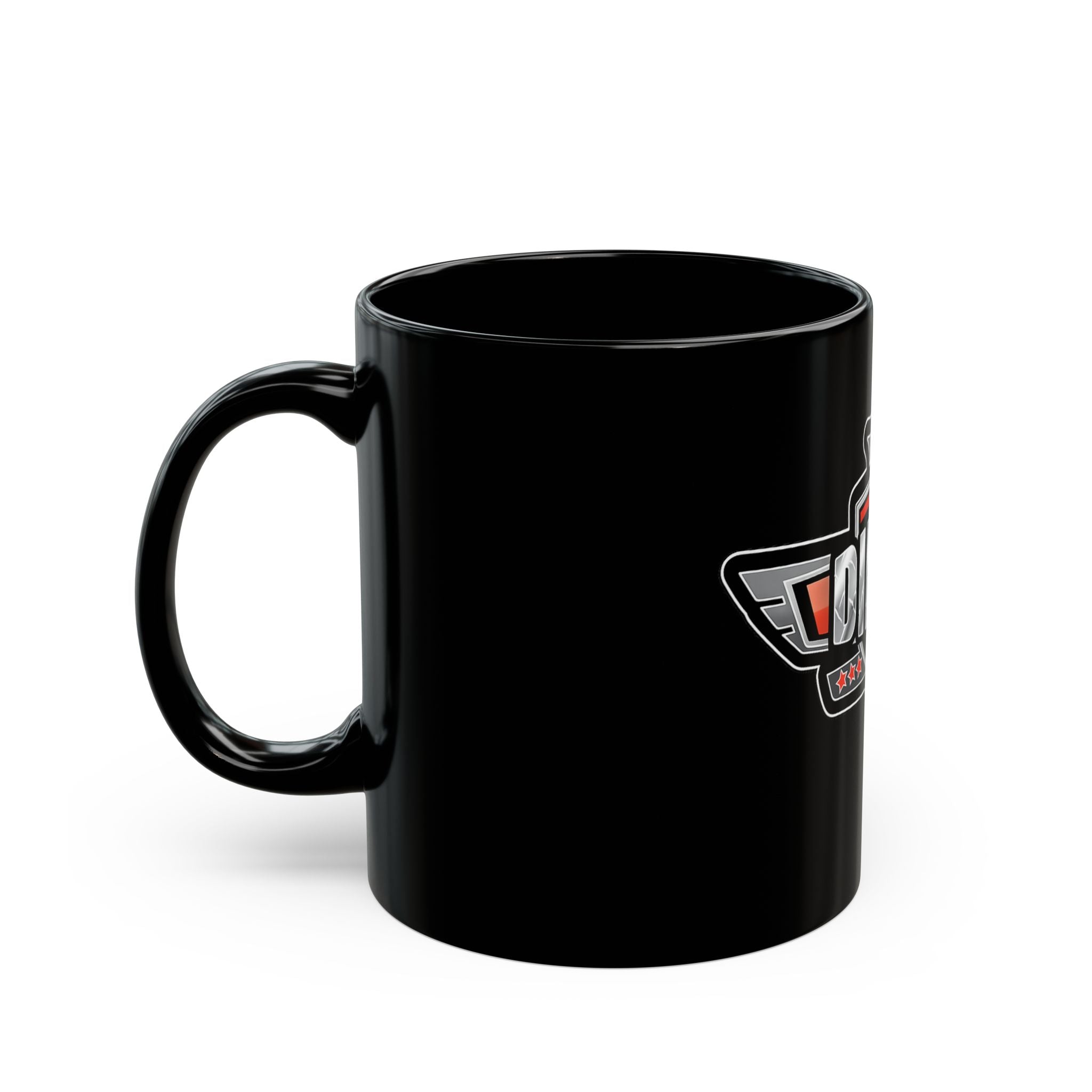 Diesel Army Logo Mug — Black Coffee Cup for Truckers & Gearheads (11oz/15oz)