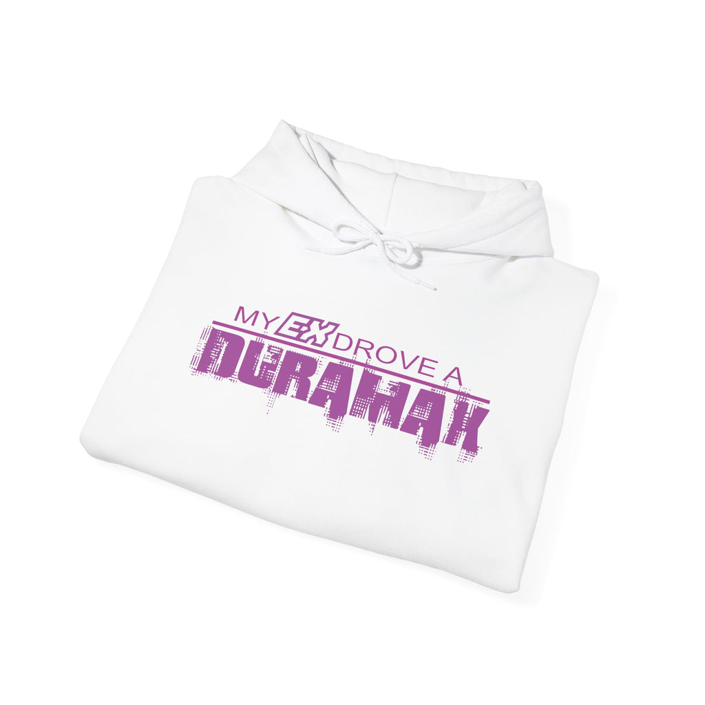Hoodie – "My Ex Drove a Duramax" Retro Purple Graphic Hoodie