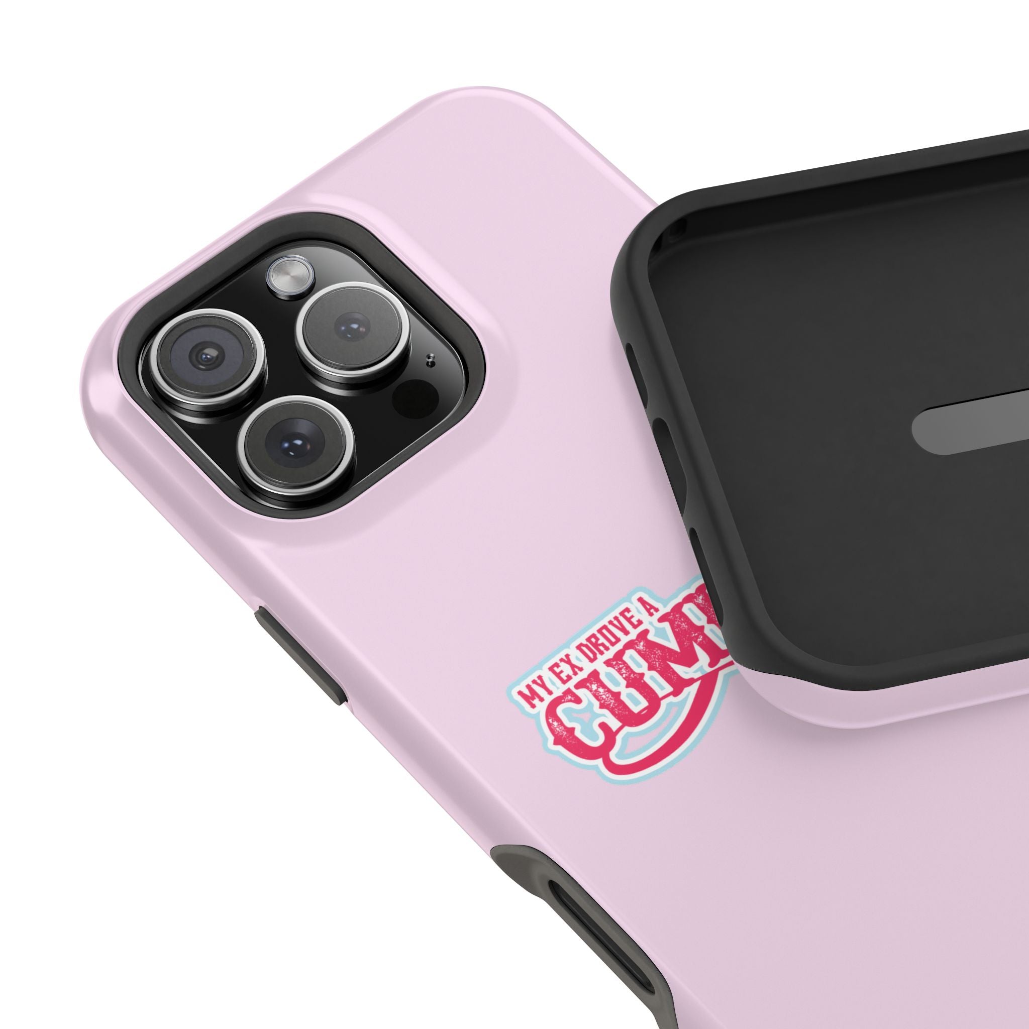 Impact-Resistant Phone Case — "My Ex Drove a Cummins" Pink Protective Cover