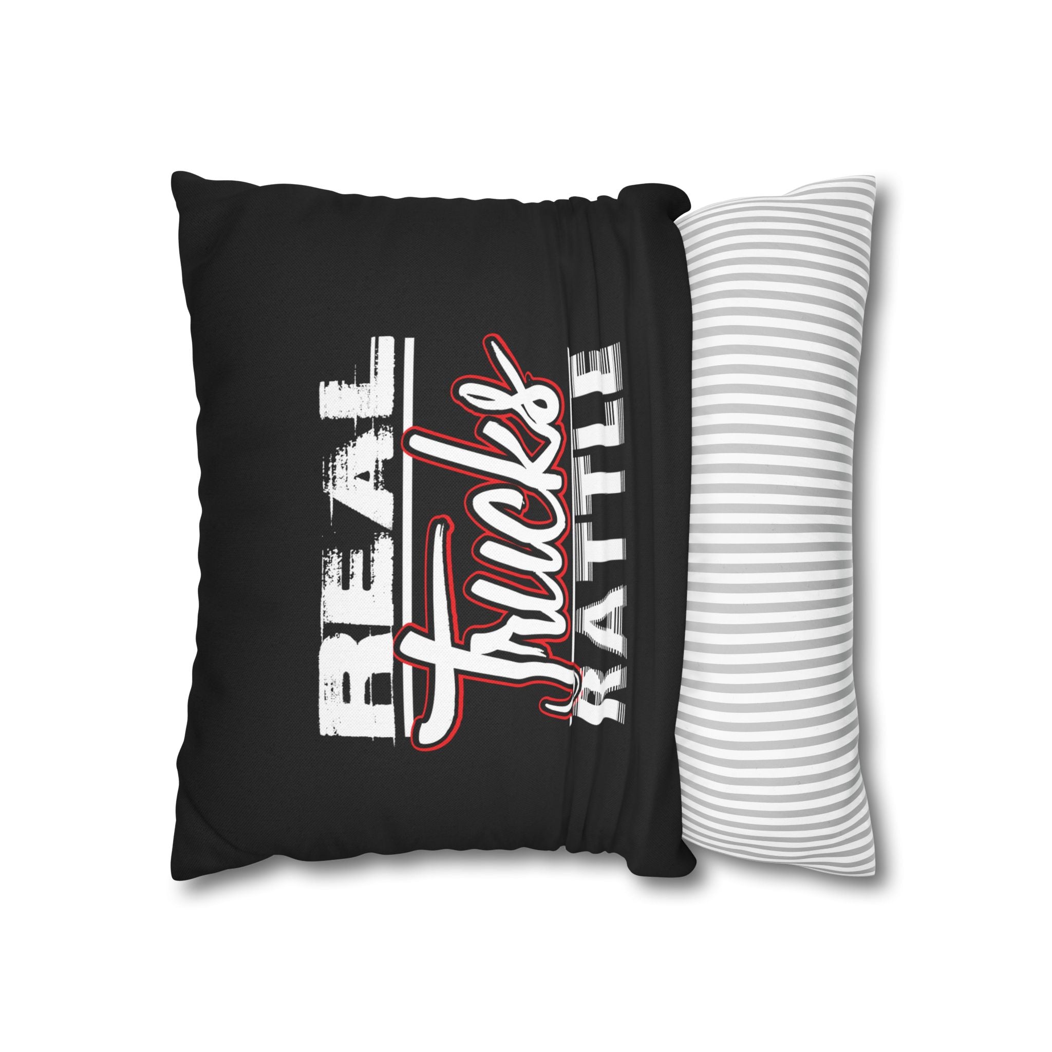 Trucker Pillowcase - "Real Trucks Rattle" Rustic Automotive Accent Pillow Cover