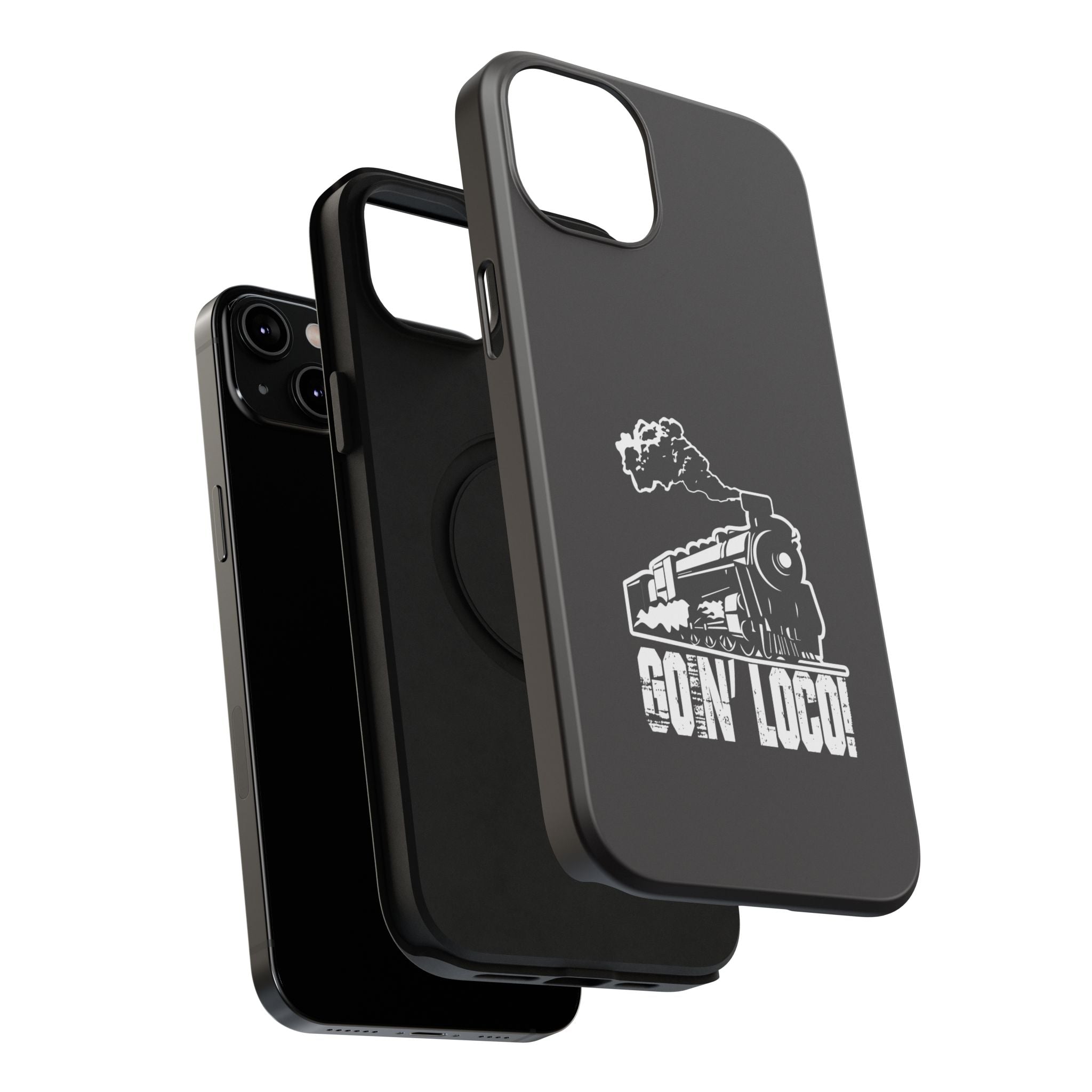 Train Graphic Phone Case — “Goin' Loco!” Impact-Resistant Protective Case