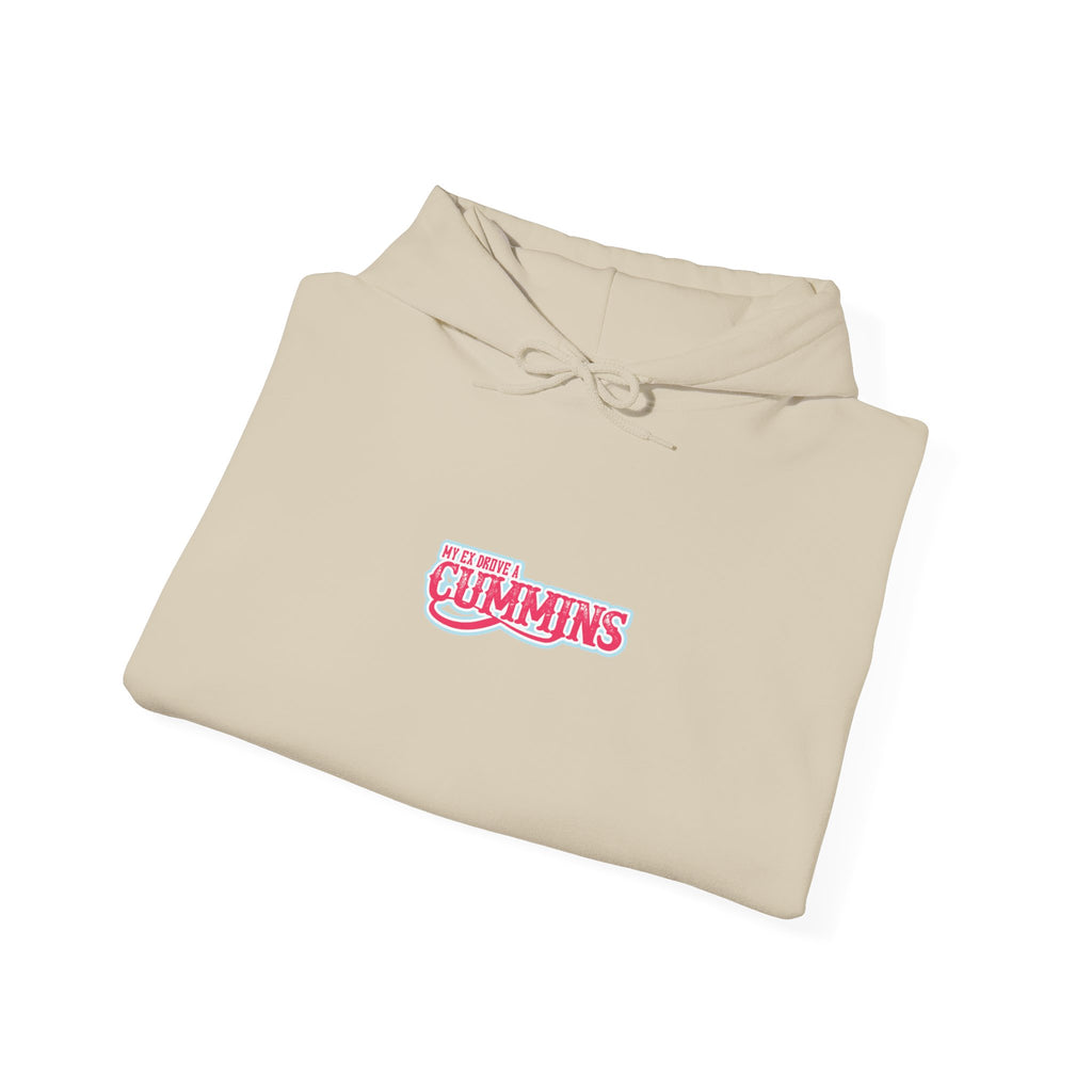 Cummins Pink Logo Hoodie - Retro Auto Mechanic Pullover