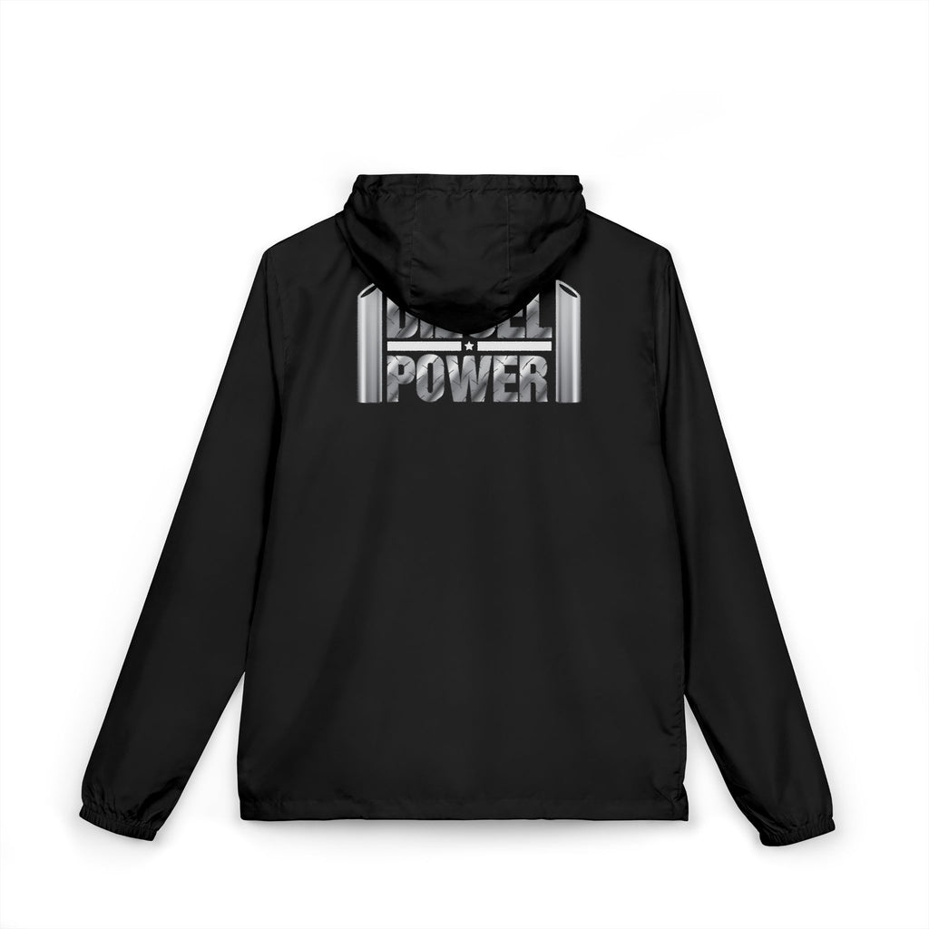 Windbreaker Jacket —  Graphic Full‑Zip Hooded Jacket