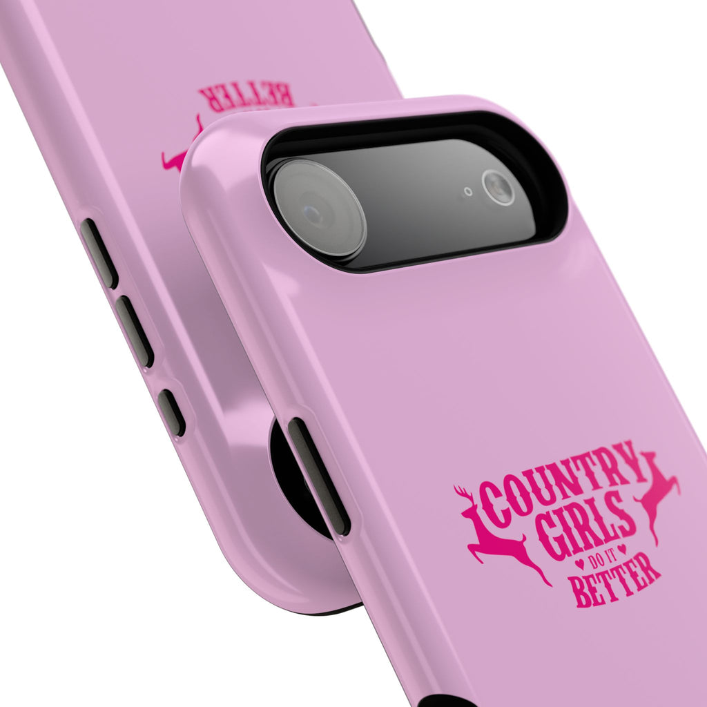 Country Girls Do It Better Pink Impact-Resistant Phone Case