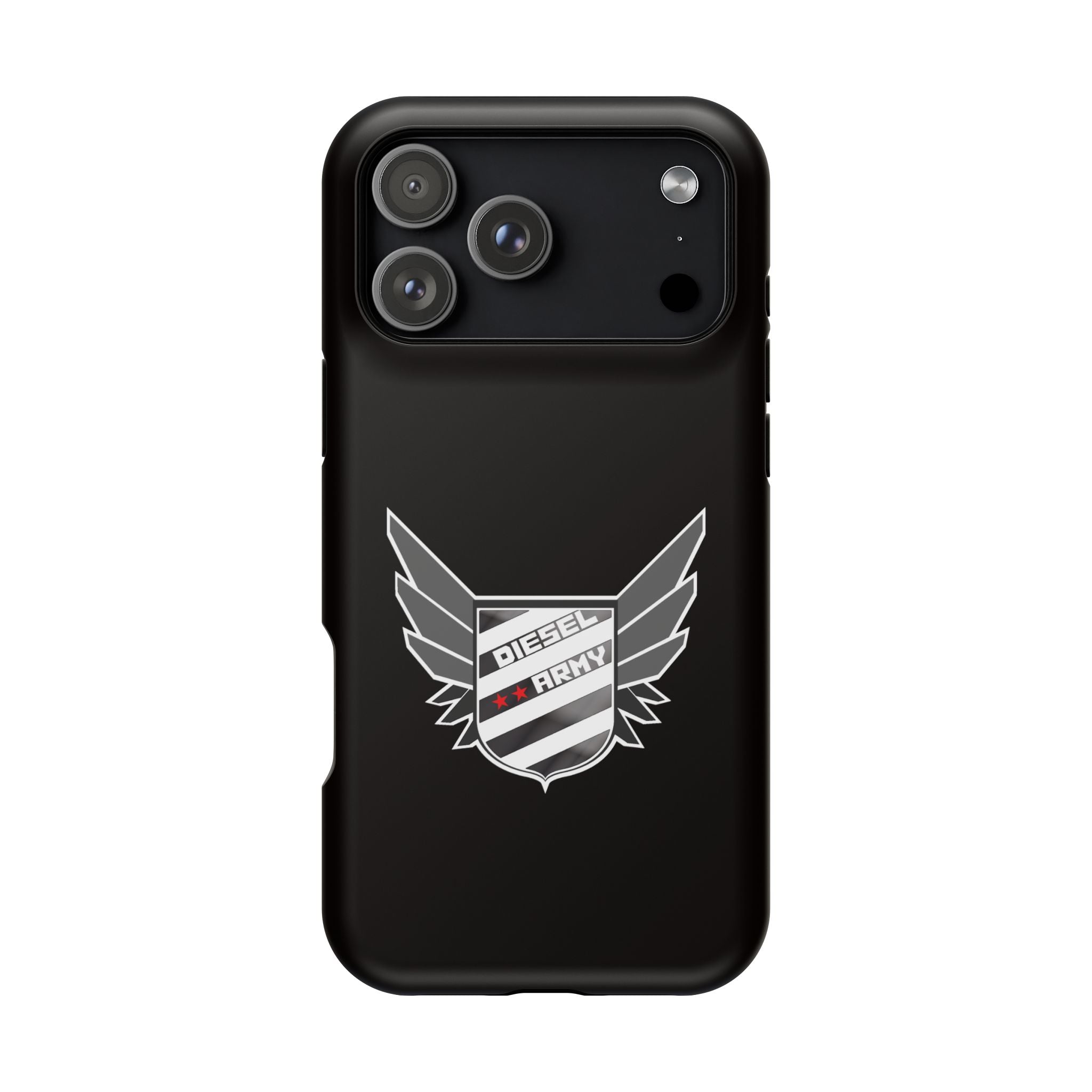 Phone Case — Black Diesel Army Emblem Impact-Resistant Case